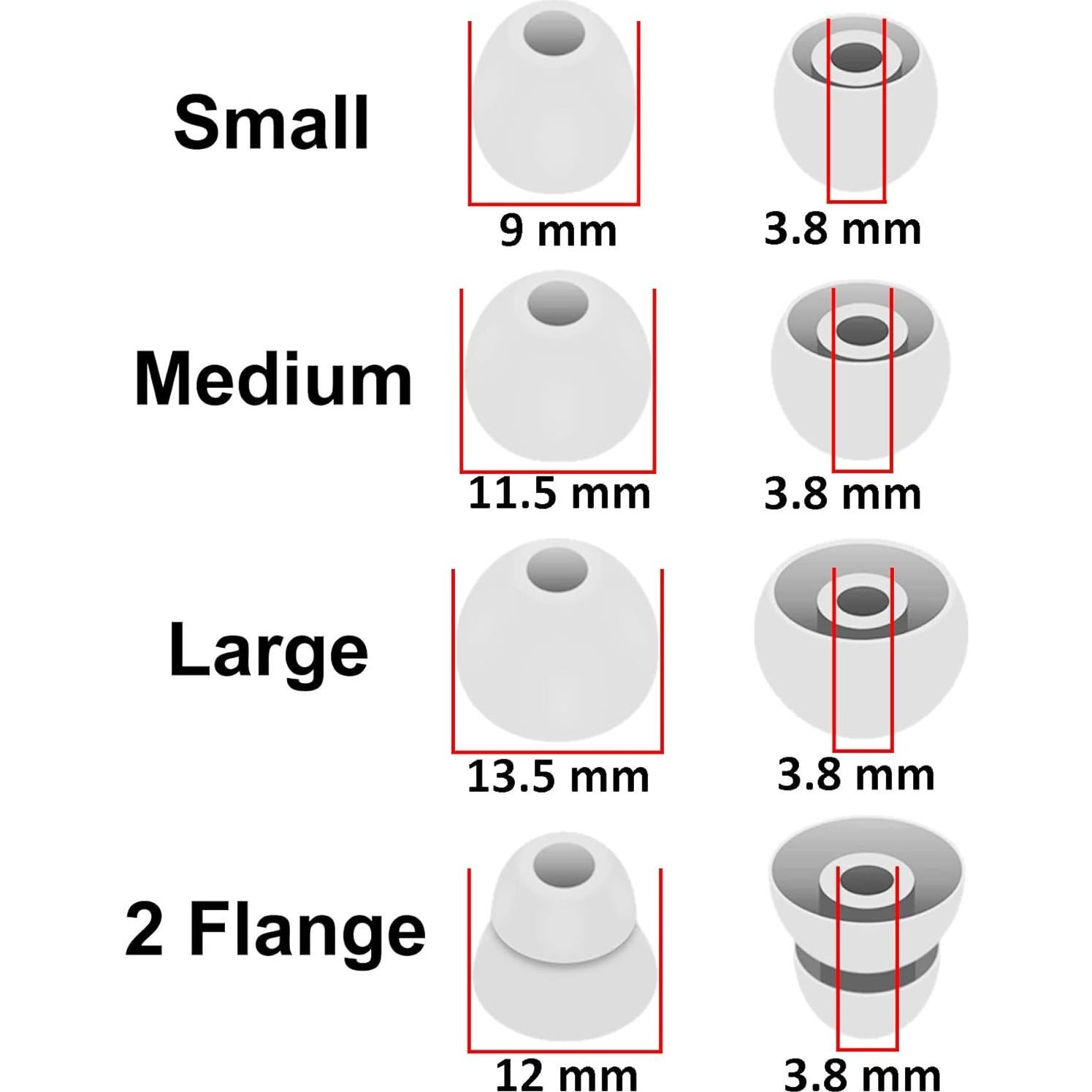 Puntas de Silicona A-Focus para Auriculares Beats - 8 Pares