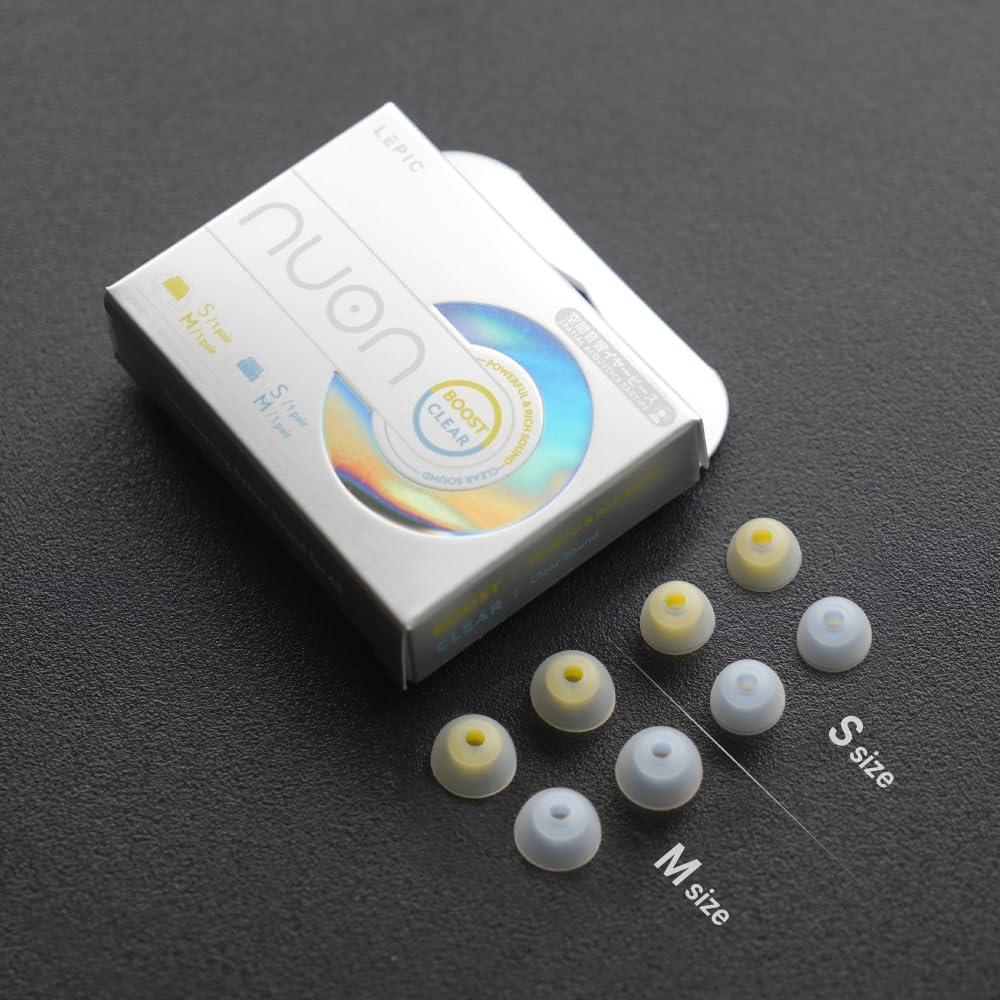Conjunto de Puntas de Oído LEPIC Nuon Boost y Clear S/M