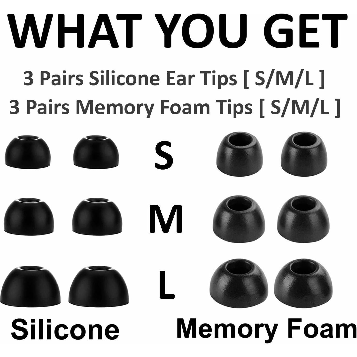 Puntas de Oído A-Focus para Beats Studio Buds - 6 Pares