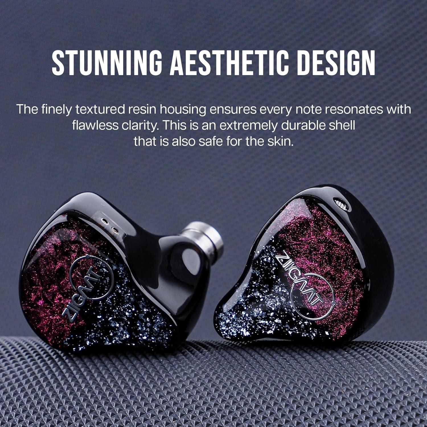 Auriculares In-Ear ZiiGaat Odyssey 1DD+3BA 10mm Gaming