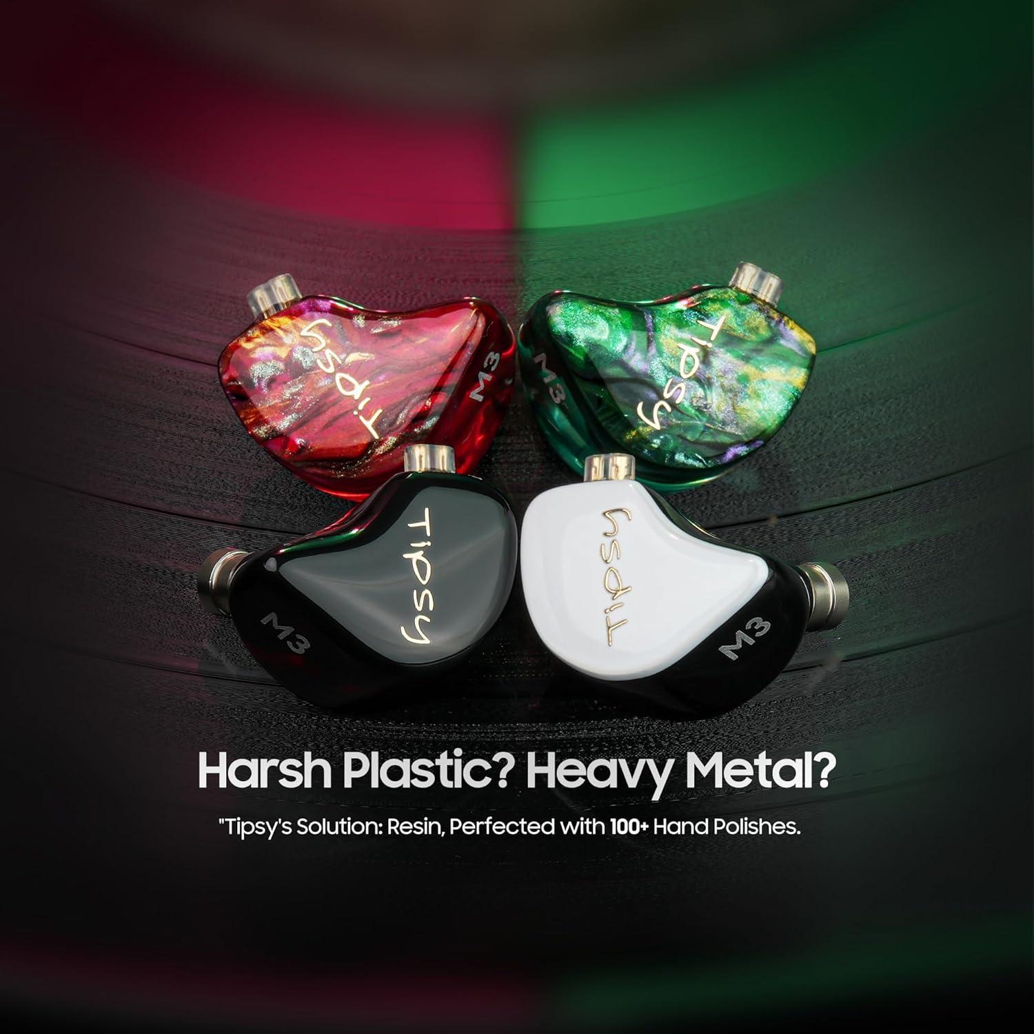 IEM Profesional Tipsy M3 Verde 2BA + 1DD, 36dB PNC