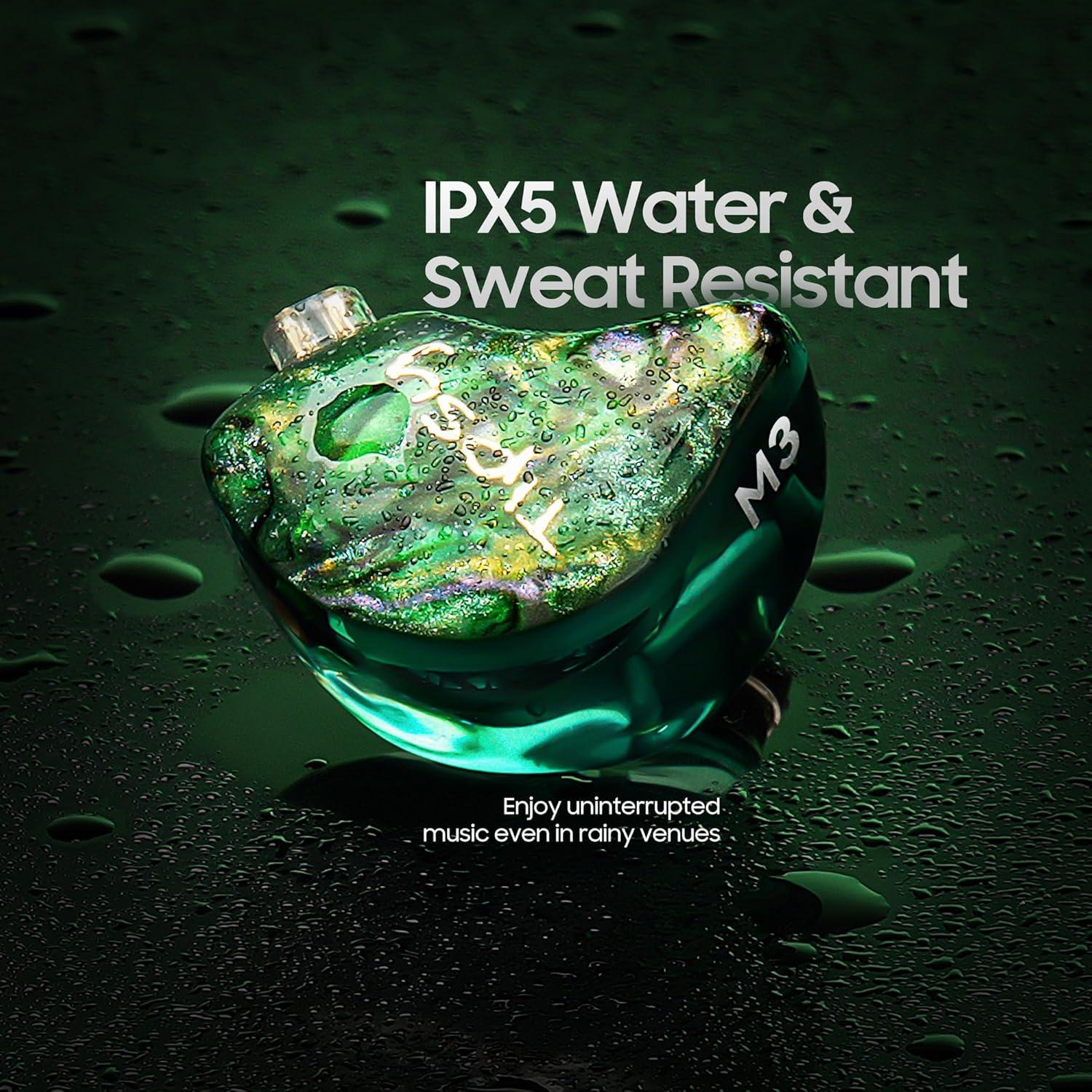 IEM Profesional Tipsy M3 Verde 2BA + 1DD, 36dB PNC