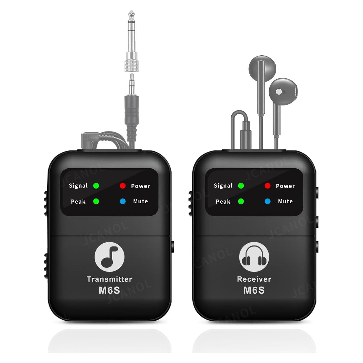 Sistema de Monitoreo In Ear Inalámbrico M6S 2.4GHz 50m