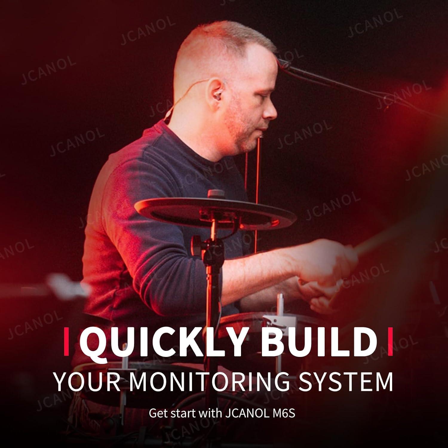 Sistema de Monitoreo In Ear Inalámbrico M6S 2.4GHz 50m