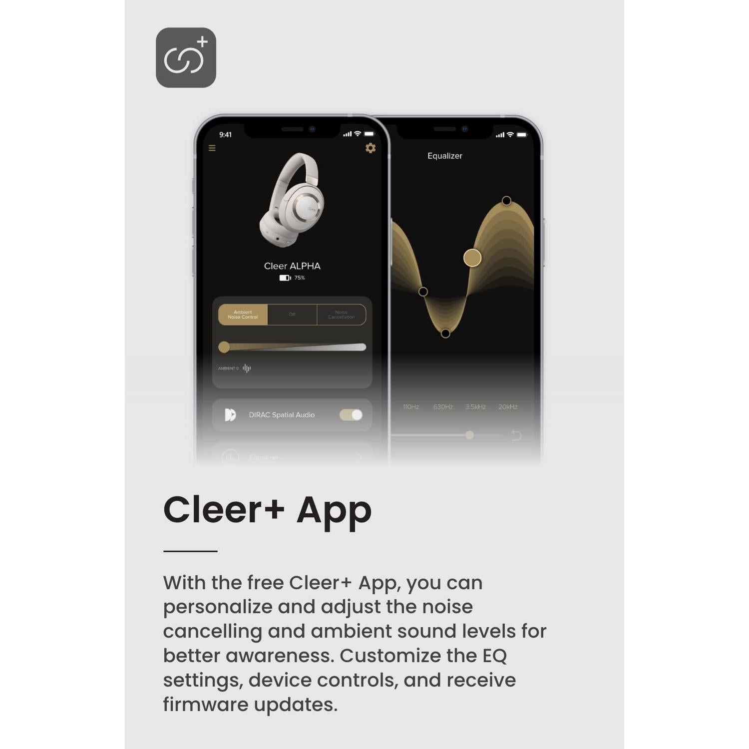 Auriculares Bluetooth Cleer Alpha ANC, 35h, Cancelación de Ruido