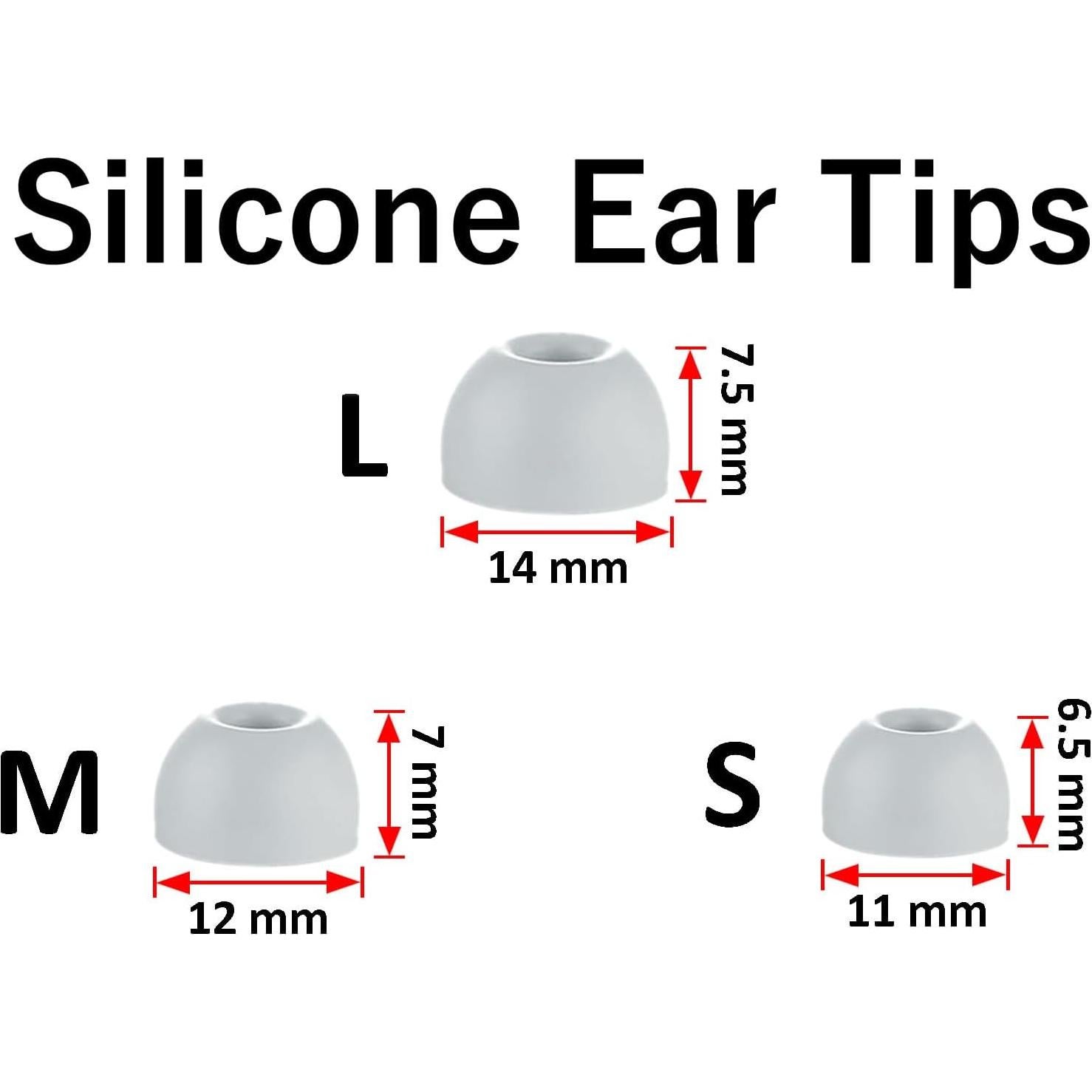 Puntas de oído A-Focus para Beats Solo Buds - 9 pares de silicona
