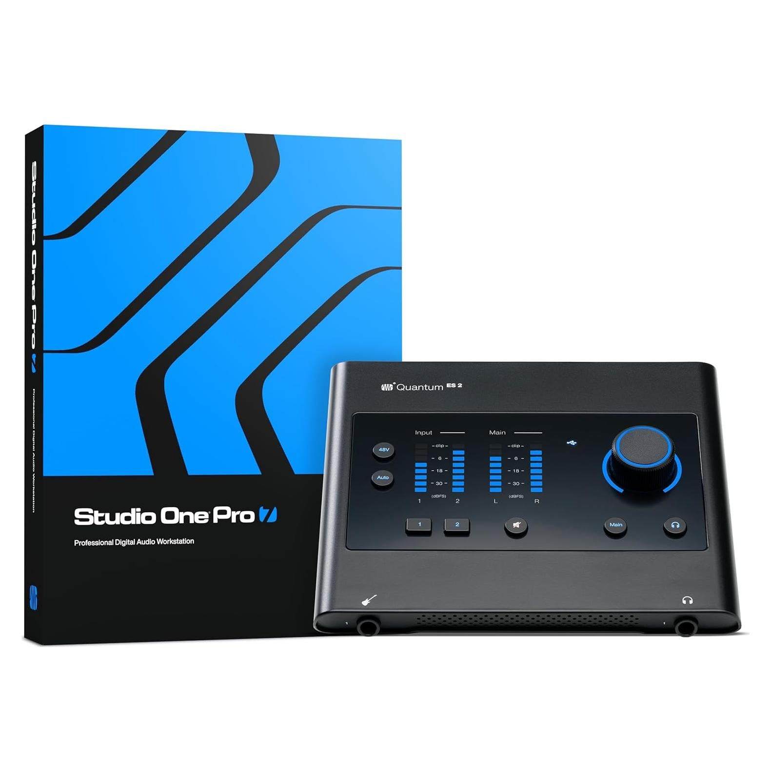 Interfaz de Audio USB-C PreSonus Quantum ES 2 con Studio One Pro