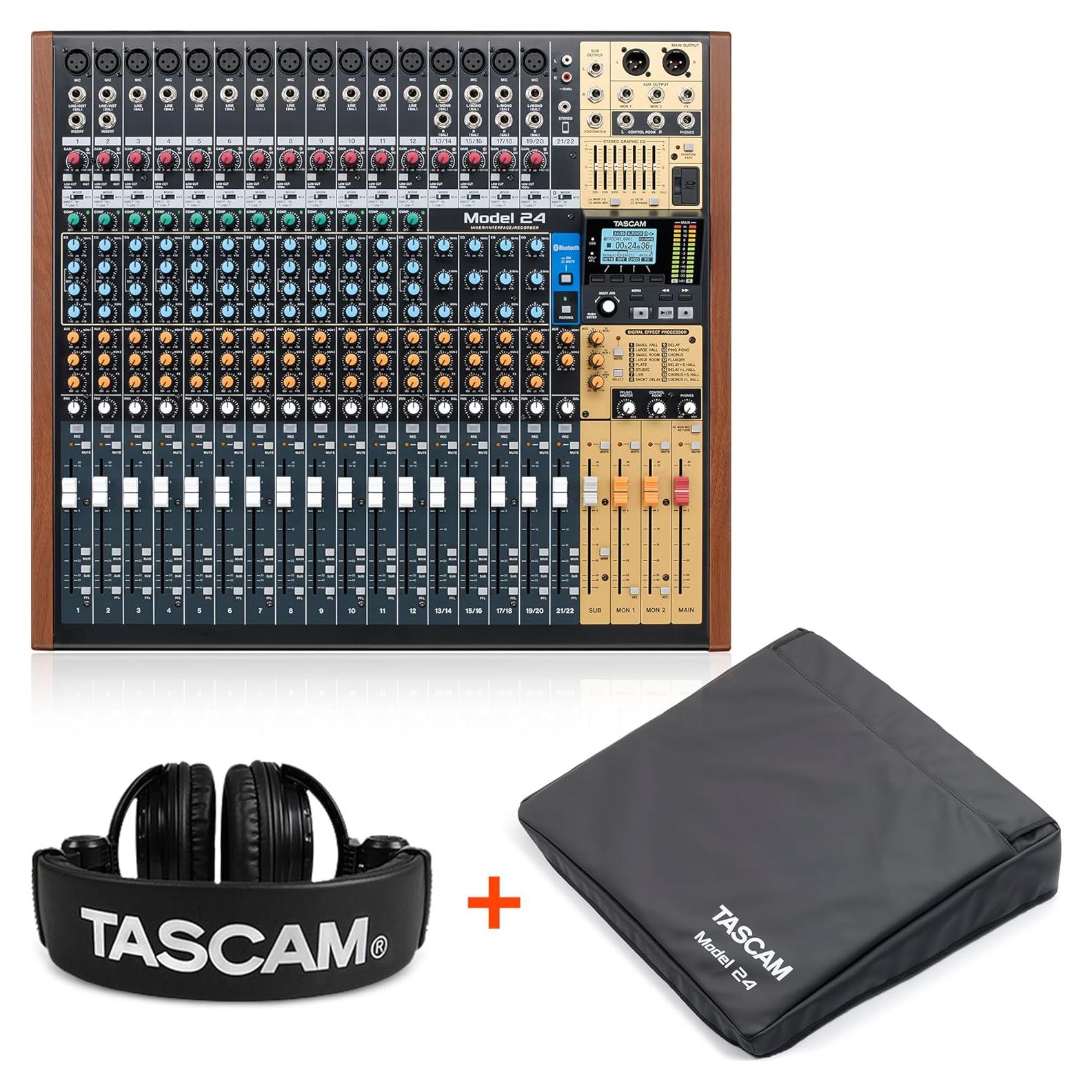 Grabador Multi-Pista TASCAM Modelo 24 + Funda y Auriculares