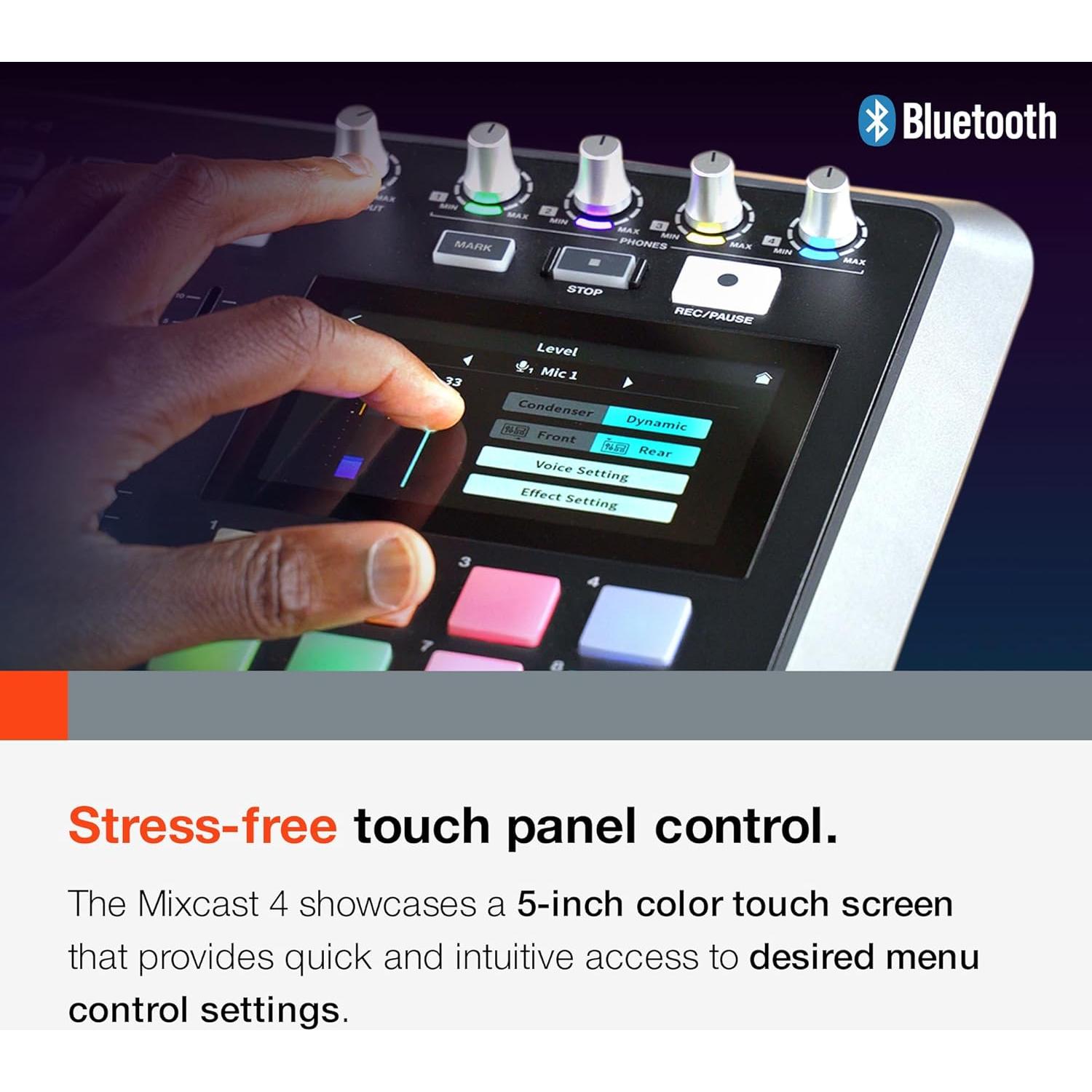 Mezclador de Podcast Tascam Mixcast 4 con 4 Entradas XLR/TRS