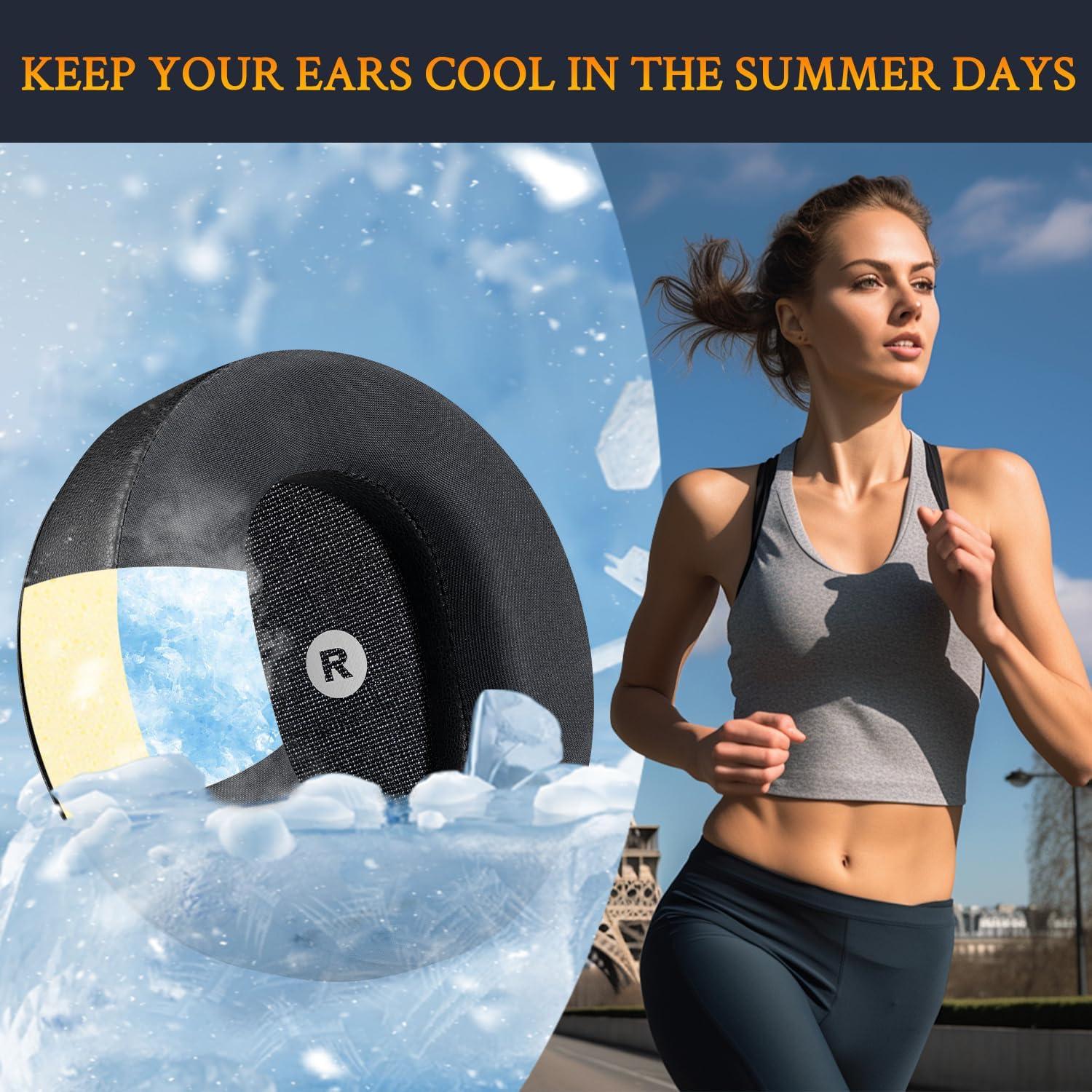 Almohadillas de Gel Refrigerante SOULWIT para Auriculares Audeze Maxwell - Negro