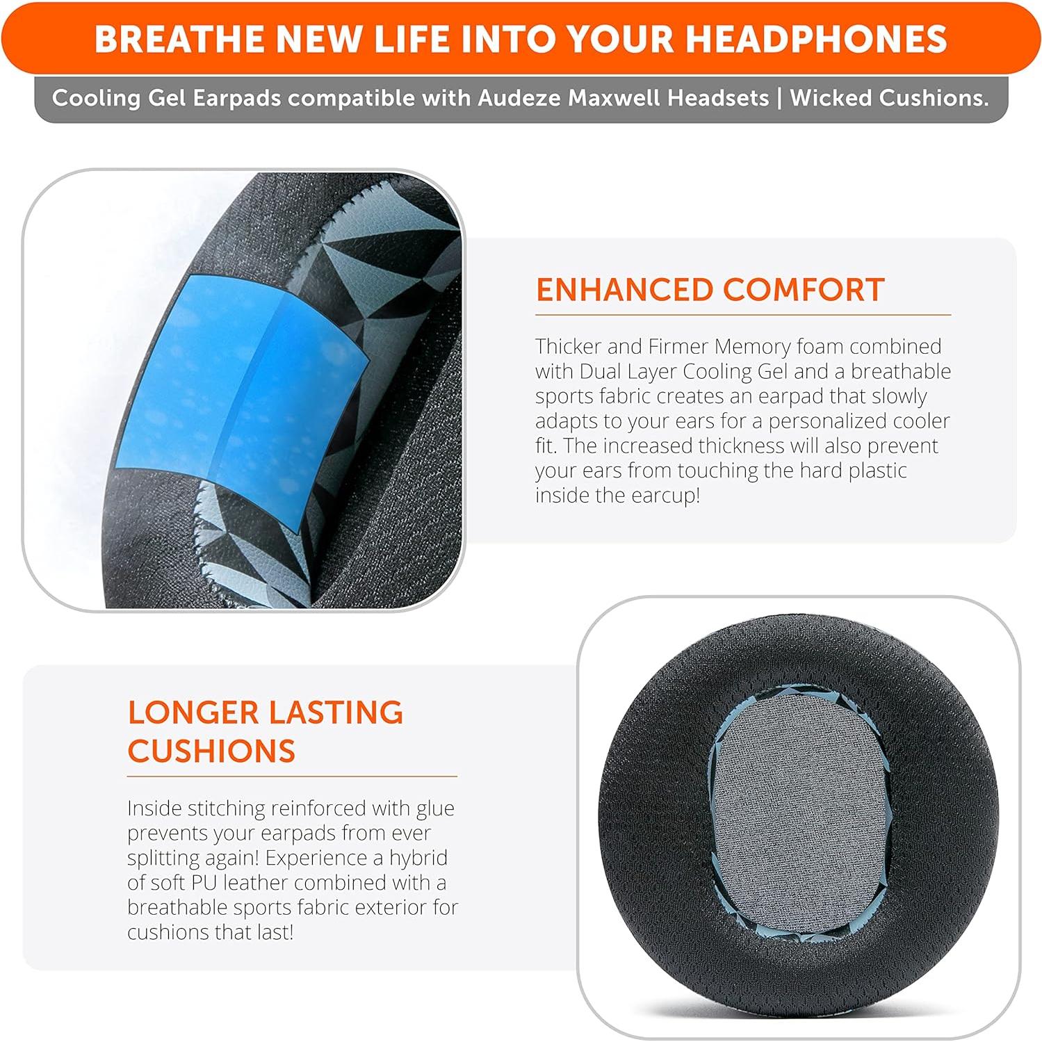 Kit de Modificación Audeze Maxwell - Almohadillas Gel + Banda Silicona