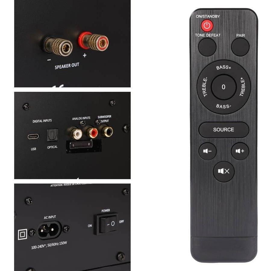 Altavoces de Escritorio Monolith MTM-100 100W Bluetooth aptX HD