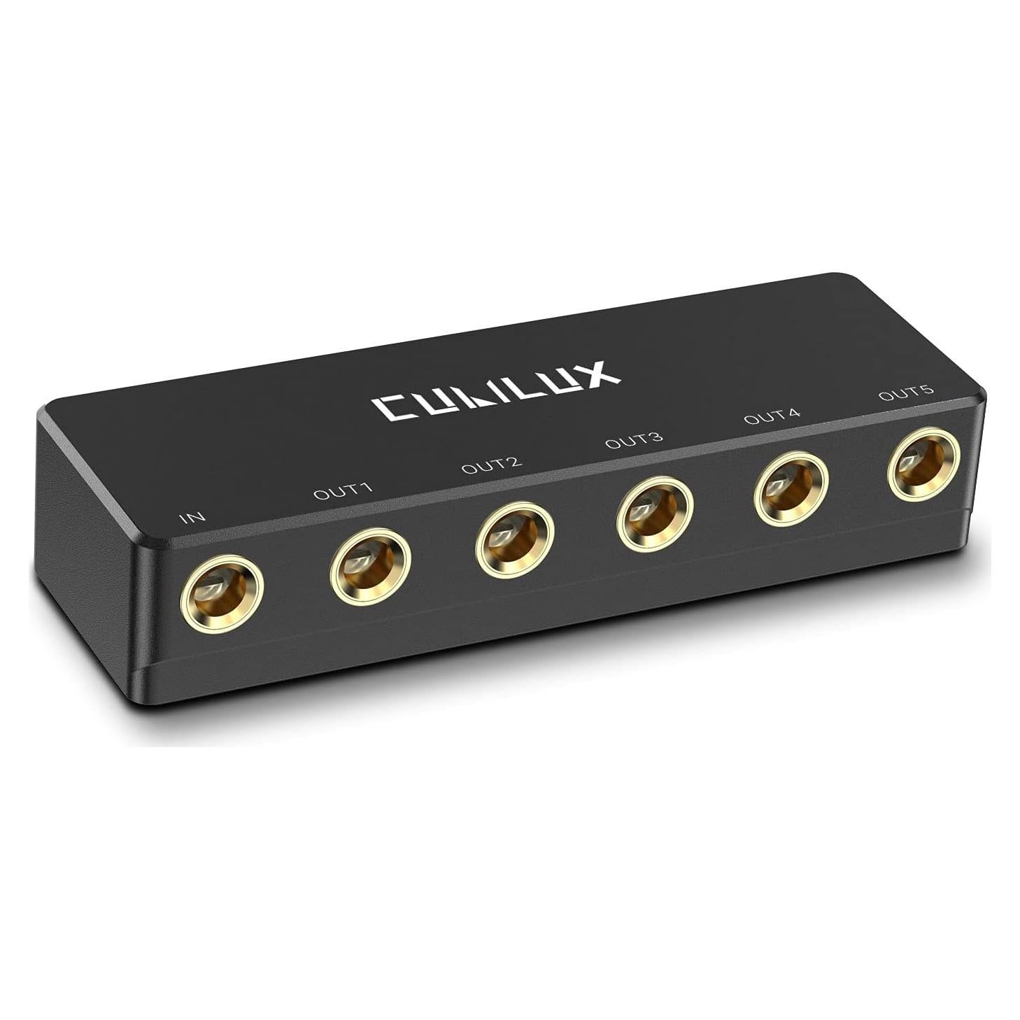 Divisor de Audio Pasivo Cubilux 6.35mm 5 Salidas Estéreo