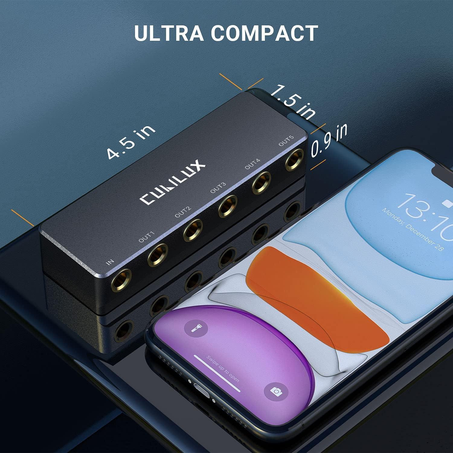 Divisor de Audio Pasivo Cubilux 6.35mm 5 Salidas Estéreo