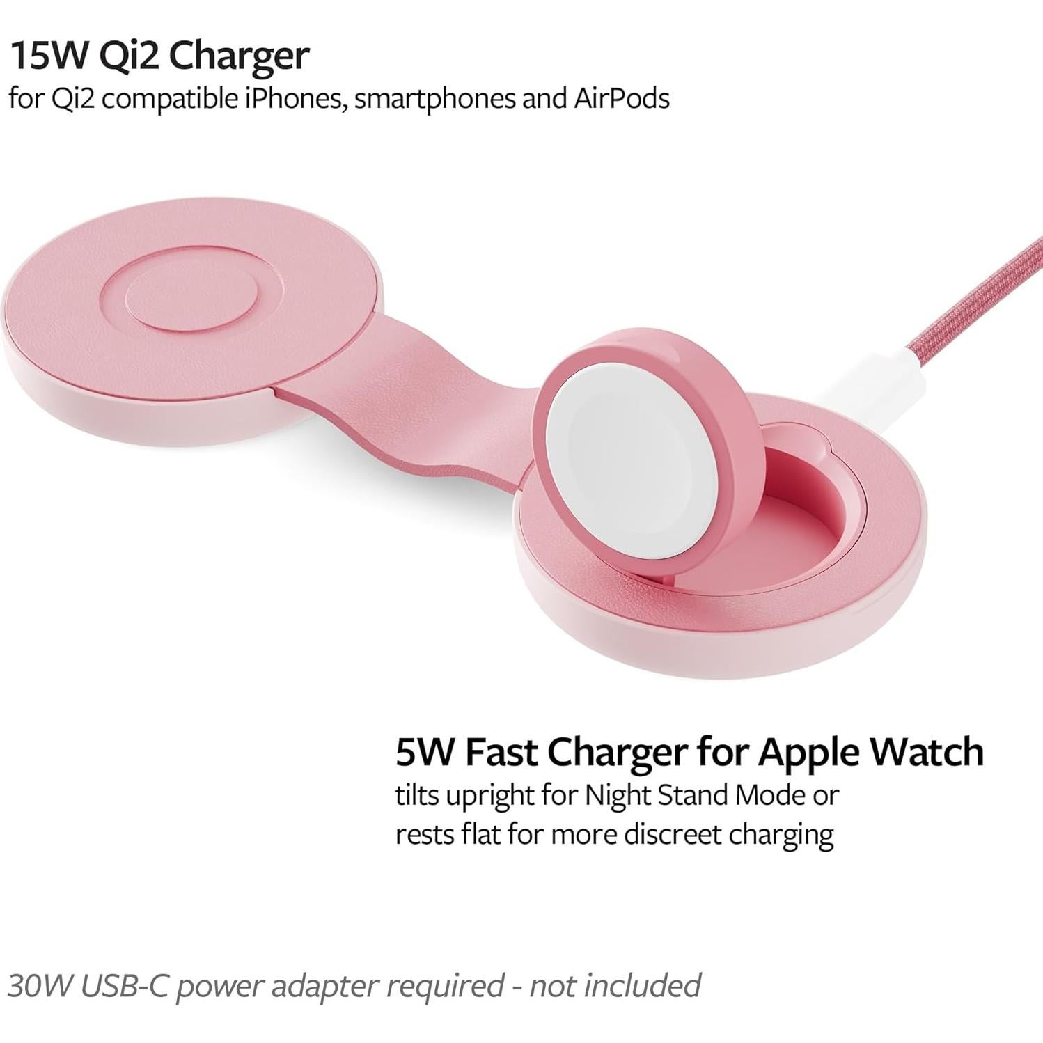 Cargador Inalámbrico Twelve South Butterfly SE 15W Rosa