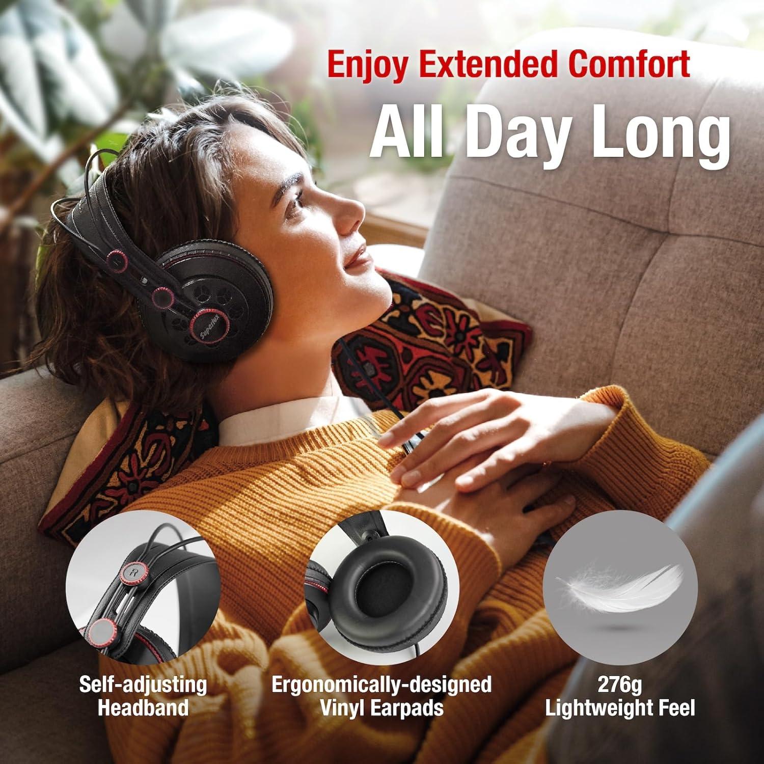 Auriculares de Estudio Superlux HD681 + Micrófono D112C Profesional