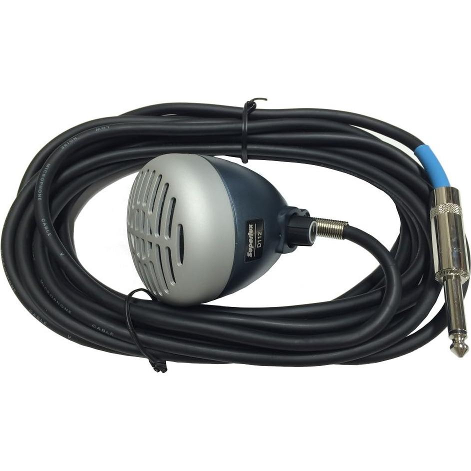 Auriculares de Estudio Superlux HD681 + Micrófono D112C Profesional