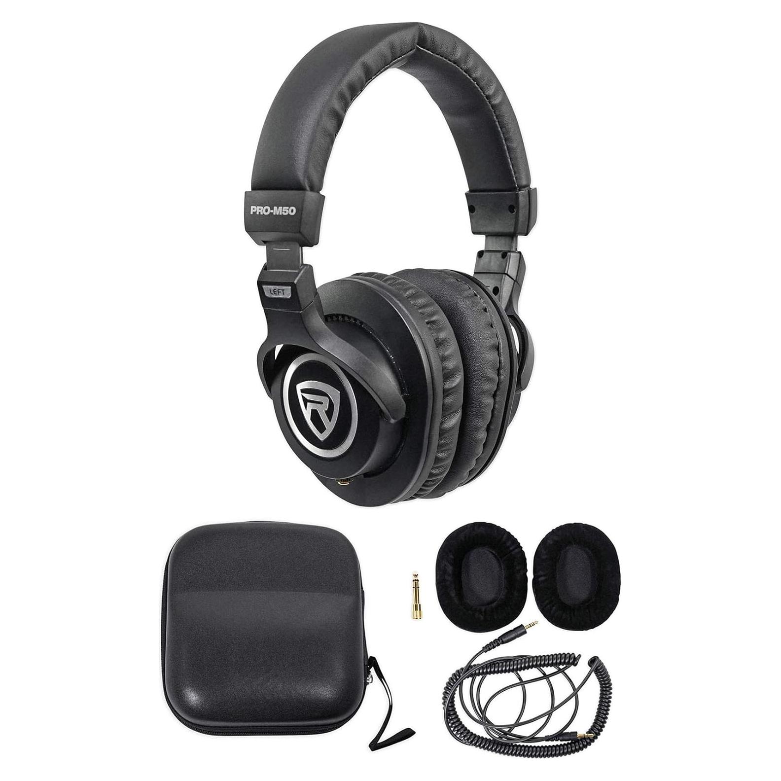 Auriculares de Estudio Rockville PRO-M50 con Cable Desmontable