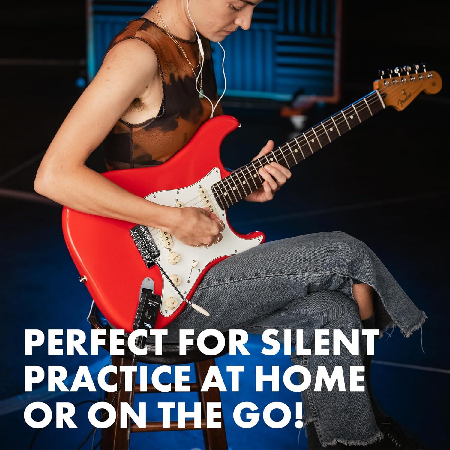 Amplificador de auriculares Fender Mustang Micro Plus - Bluetooth, 50 efectos