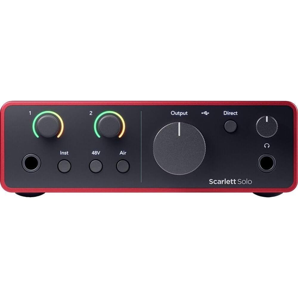 Paquete de grabación Focusrite Scarlett Solo 4G + Auriculares CANS50