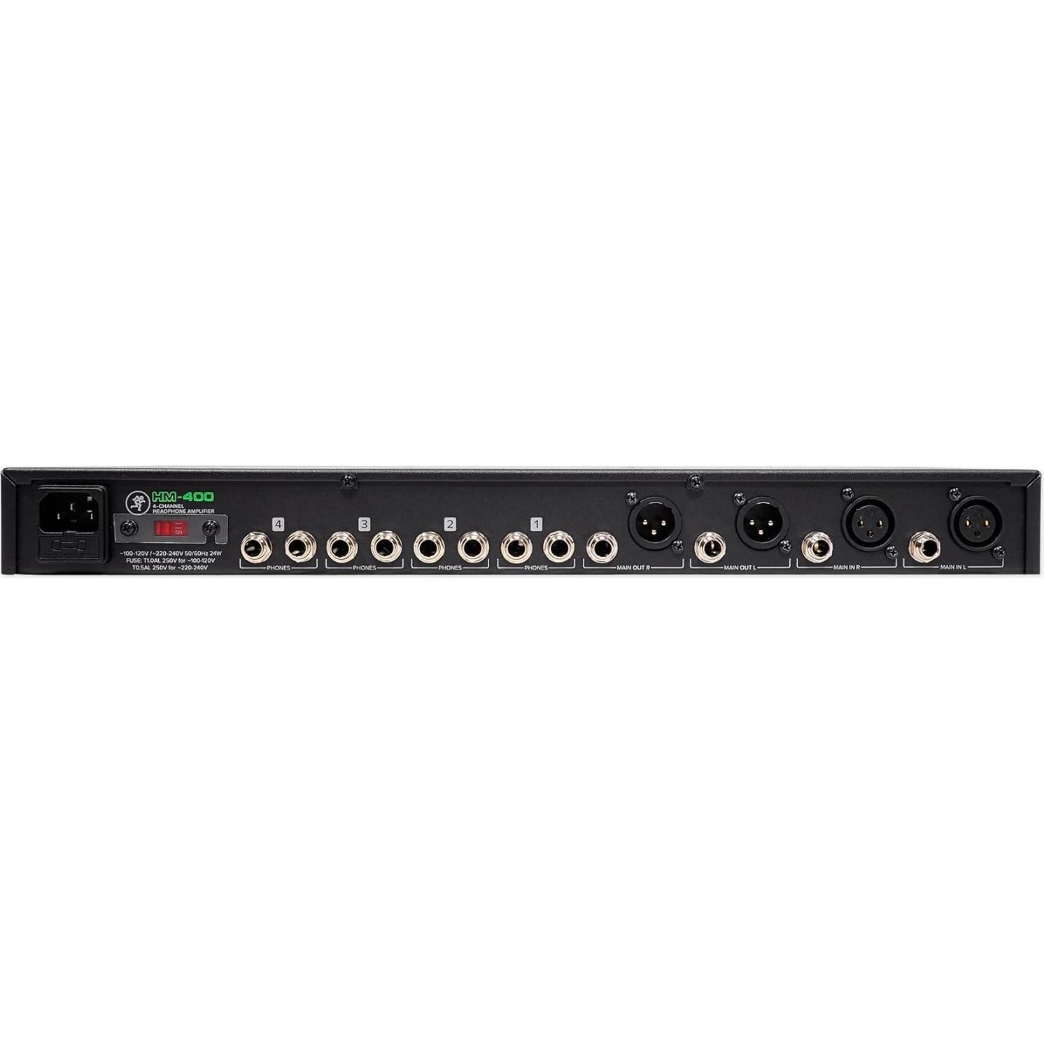 Amplificador de Auriculares Rackmount Mackie HM-400 4 Canales