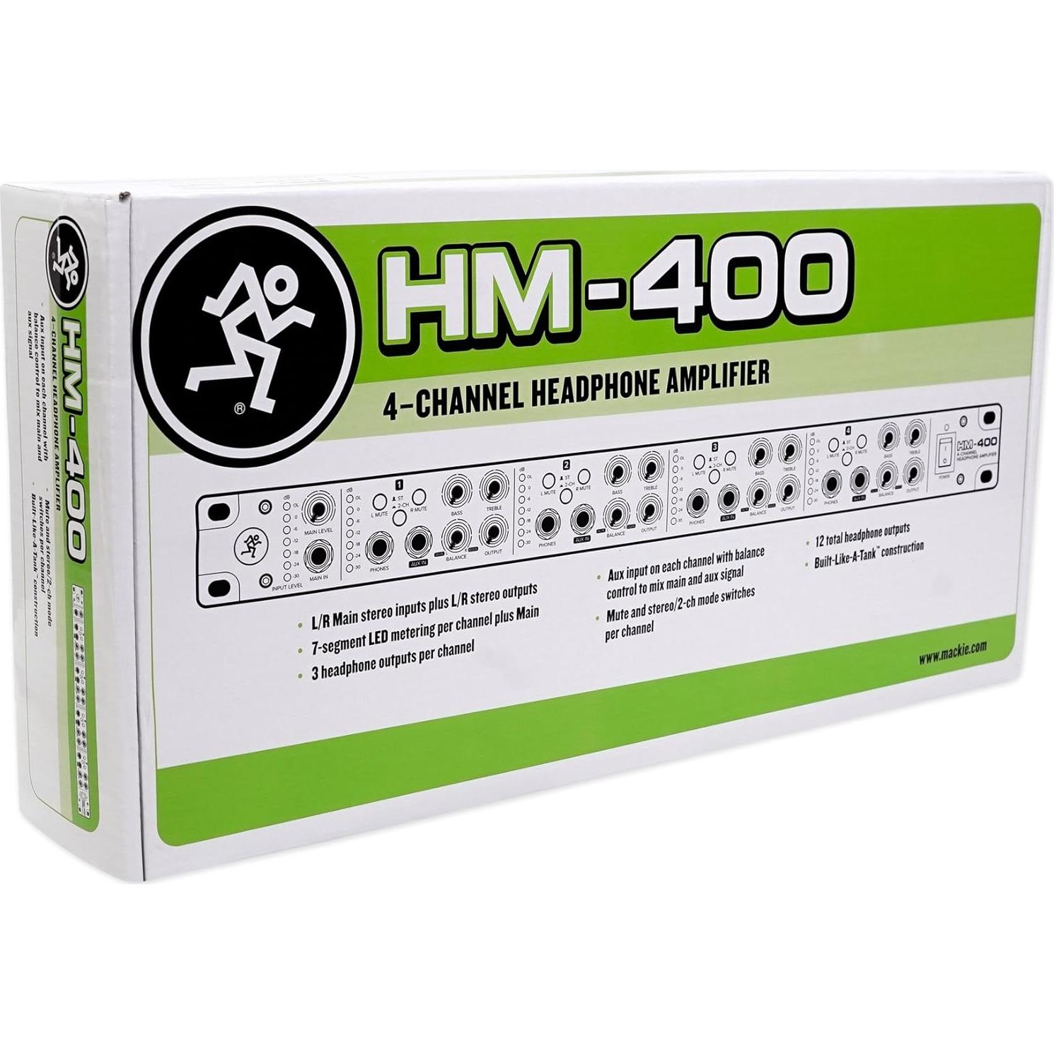 Amplificador de Auriculares Rackmount Mackie HM-400 4 Canales