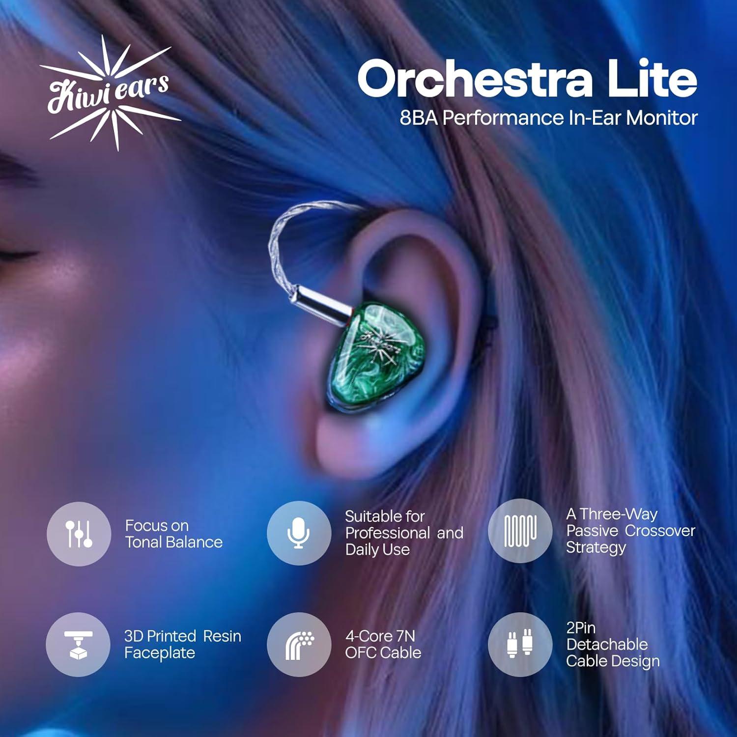 Auriculares In-Ear Kiwi Ears Orchestra Lite 8BA Verde