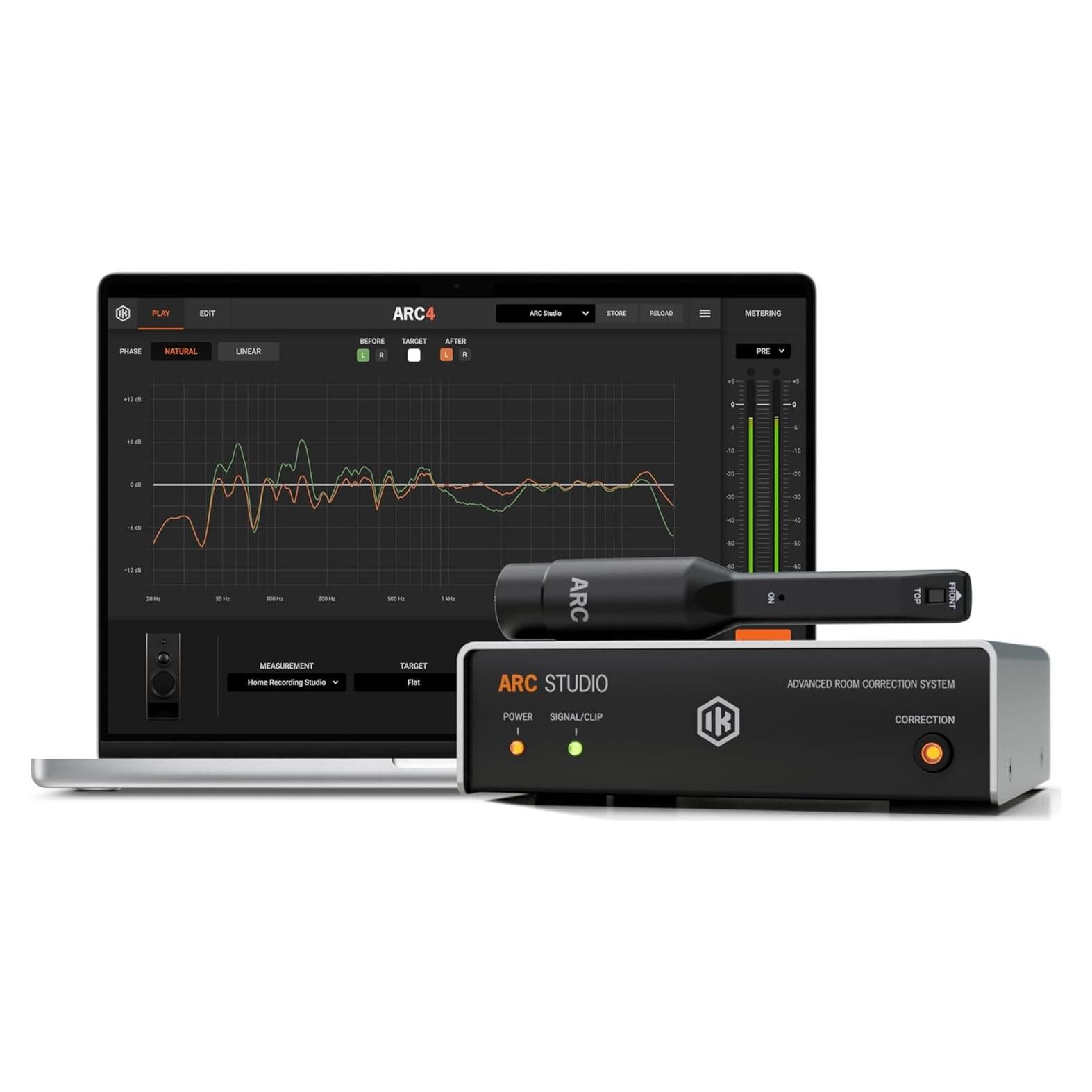 Sistema de Corrección de Sala IK Multimedia ARC Studio con Micrófono y Software