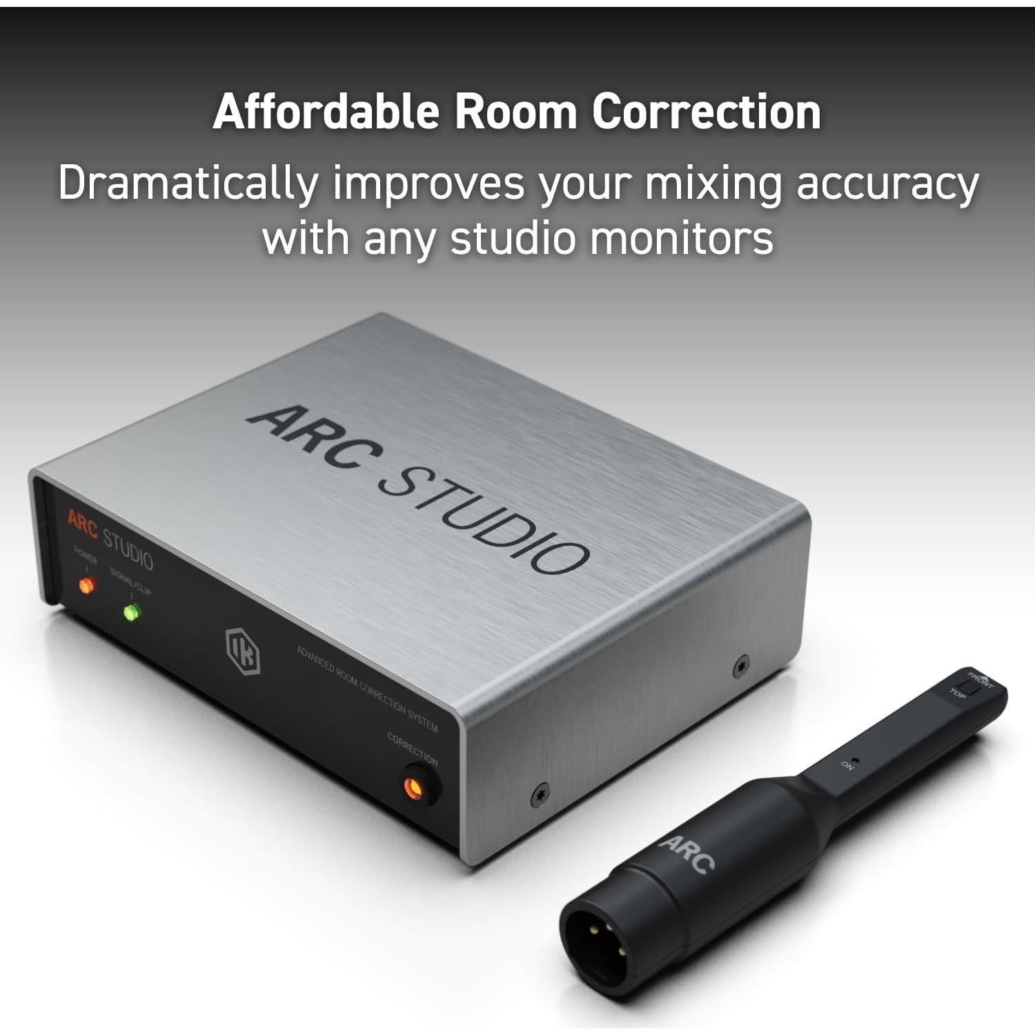 Sistema de Corrección de Sala IK Multimedia ARC Studio con Micrófono y Software