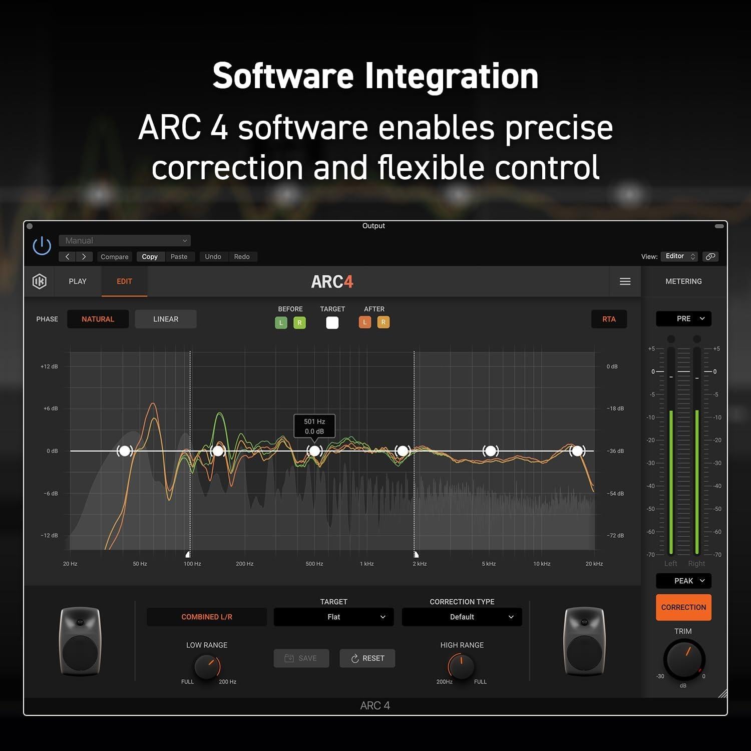 Sistema de Corrección de Sala IK Multimedia ARC Studio con Micrófono y Software