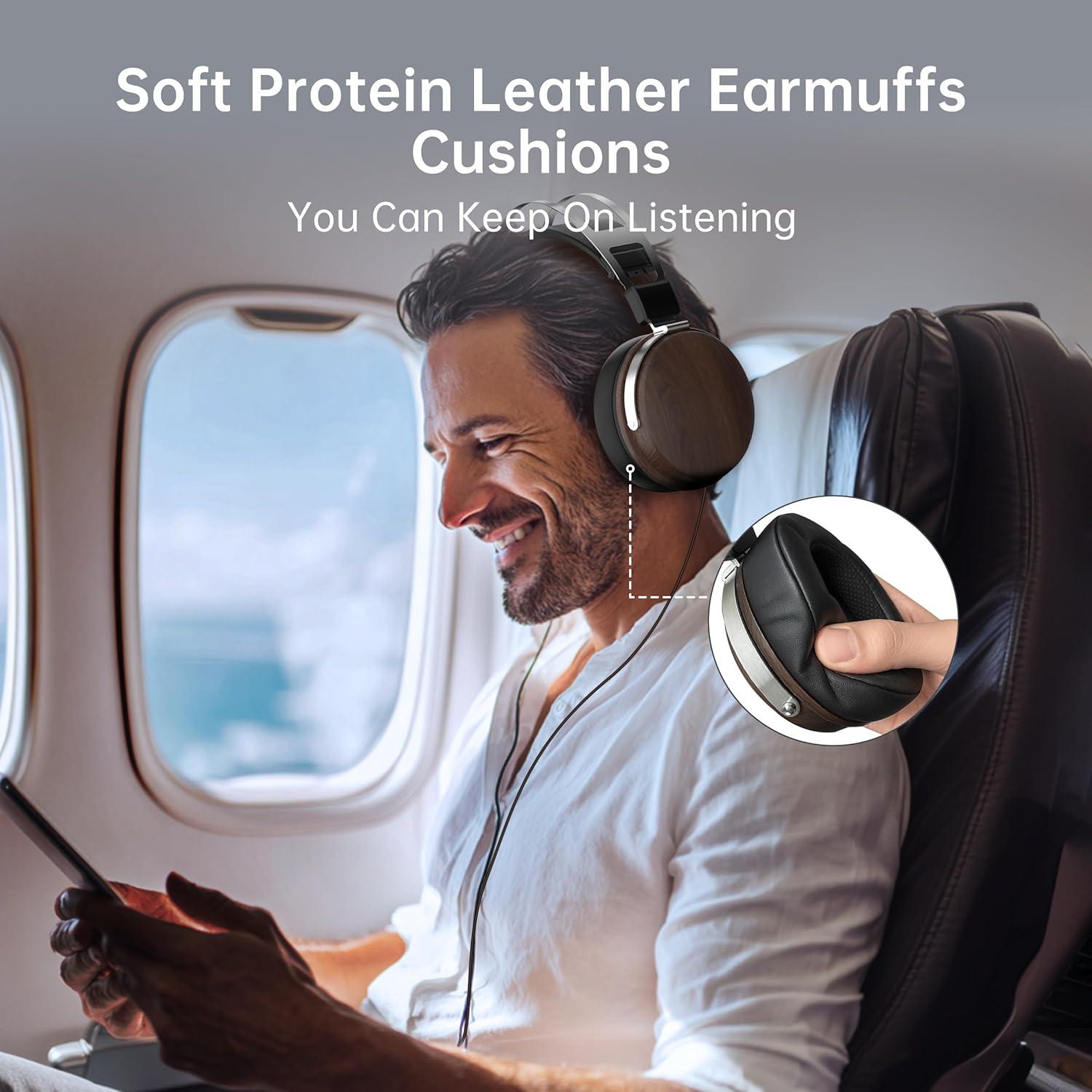 Auriculares de Estudio SEJJ Emr100 Over-Ear 50mm Gris