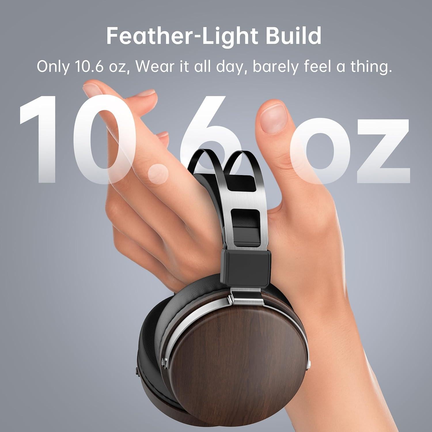 Auriculares de Estudio SEJJ Emr100 Over-Ear 50mm Gris