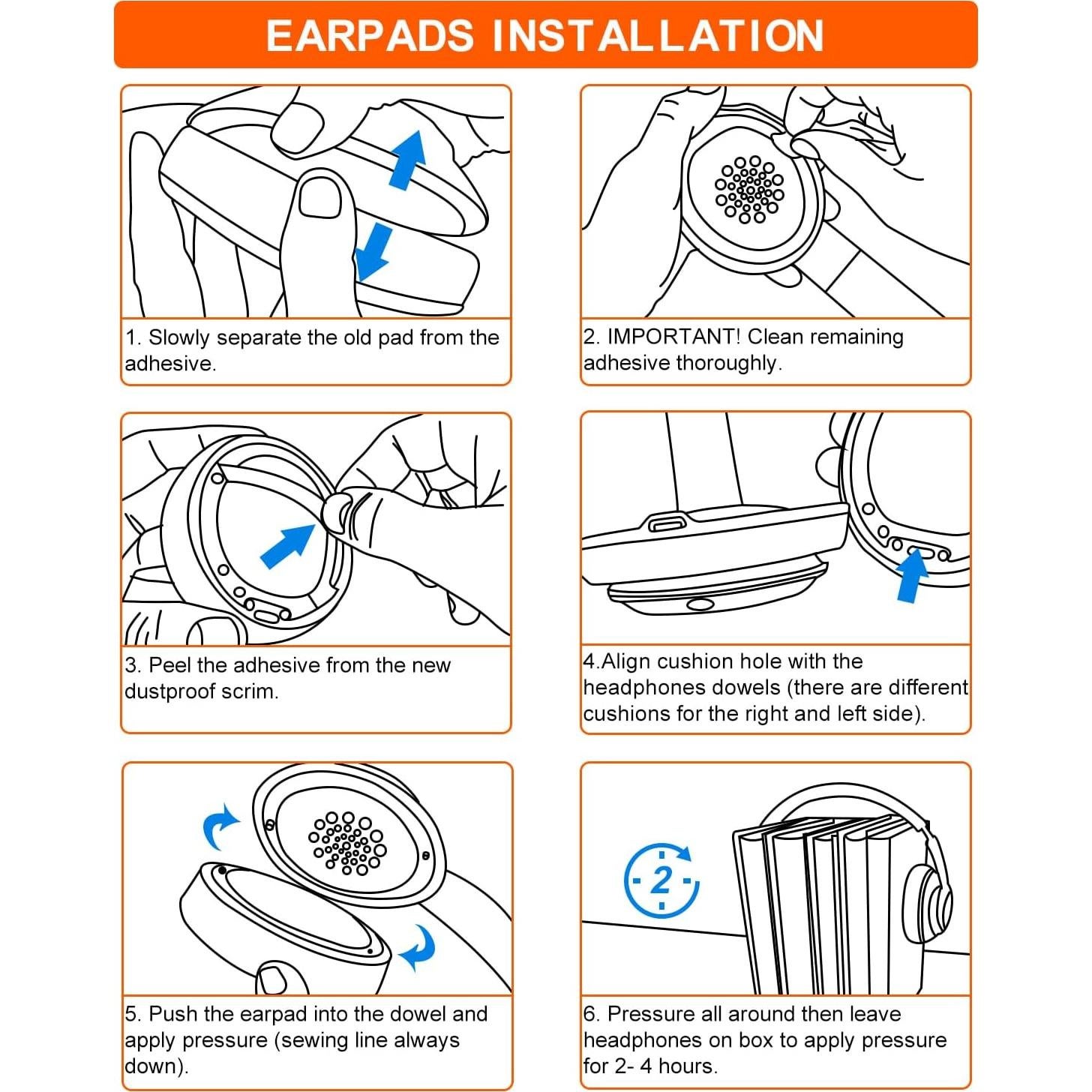 Almohadillas de Reemplazo FEYCH para Auriculares Beats Studio 2.0/3.0 - Rojo