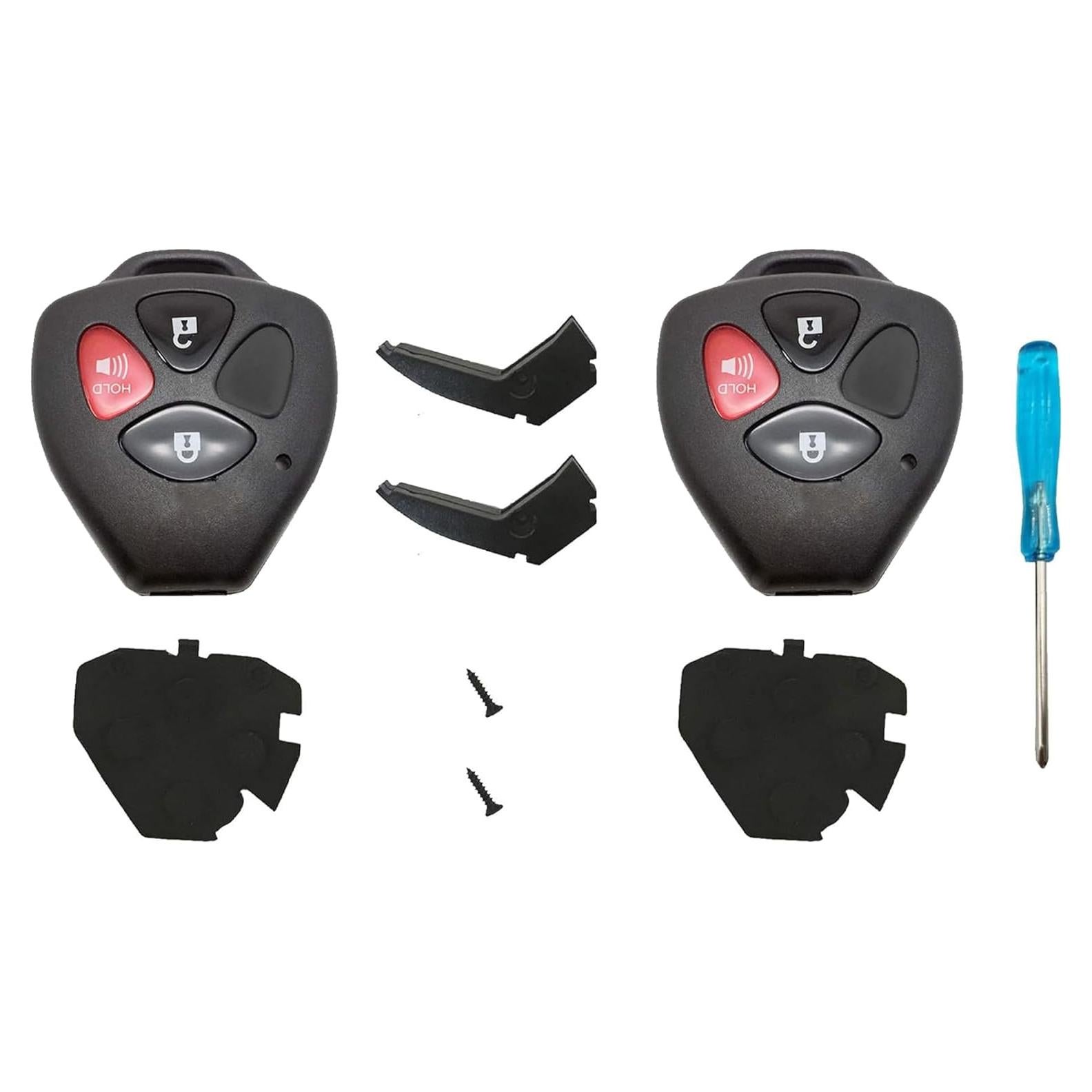 Carcasa de llave de repuesto Toyota Arruweer ALKZ009 4 botones