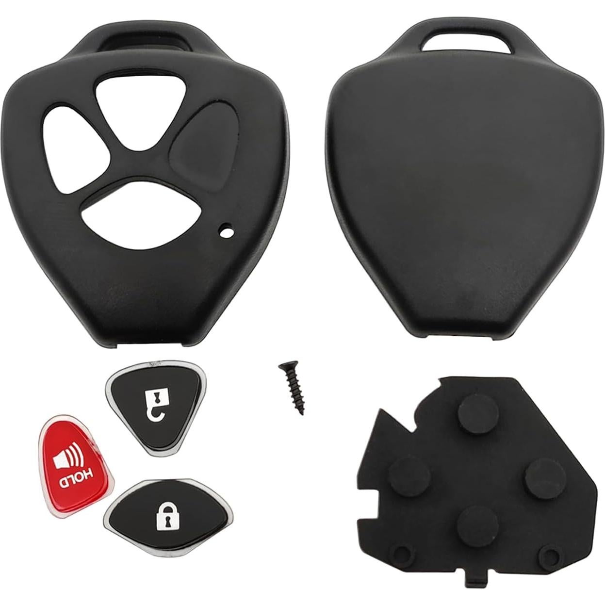 Carcasa de llave de repuesto Toyota Arruweer ALKZ009 4 botones