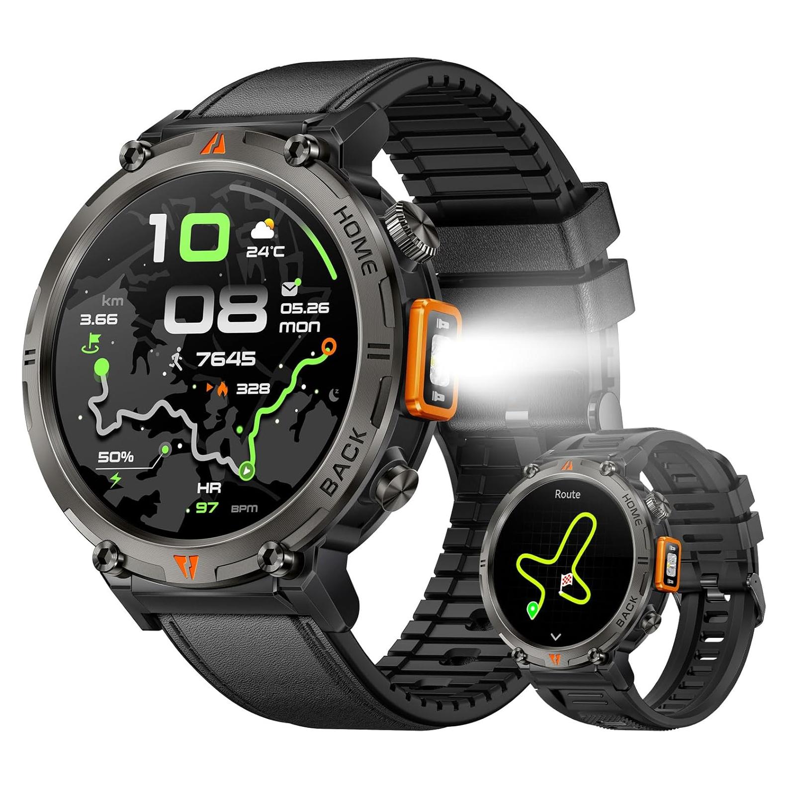 Reloj Inteligente Militar LaNikar 1.45" GPS Impermeable