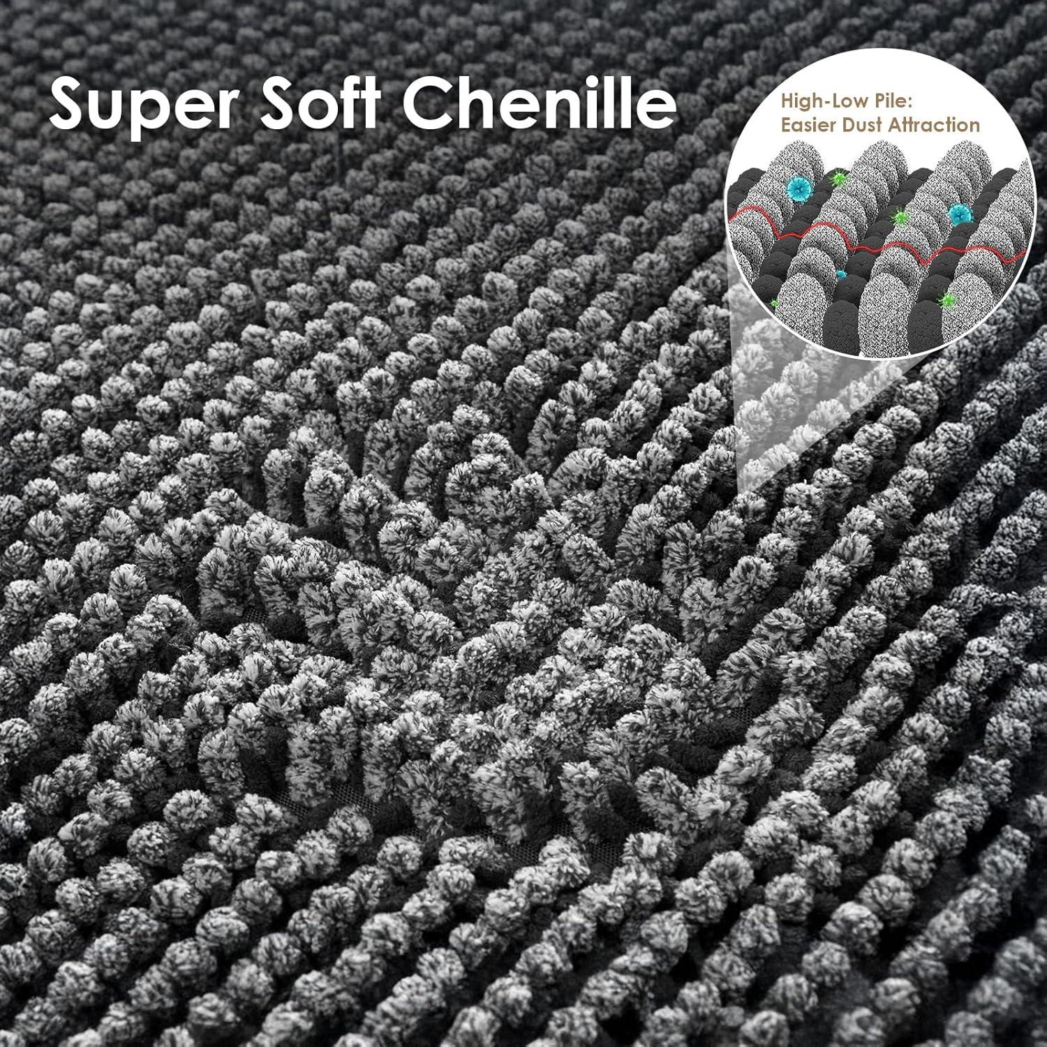 Alfombra Super Absorbente EHEYCIGA 76x50 cm Gris para Mascotas