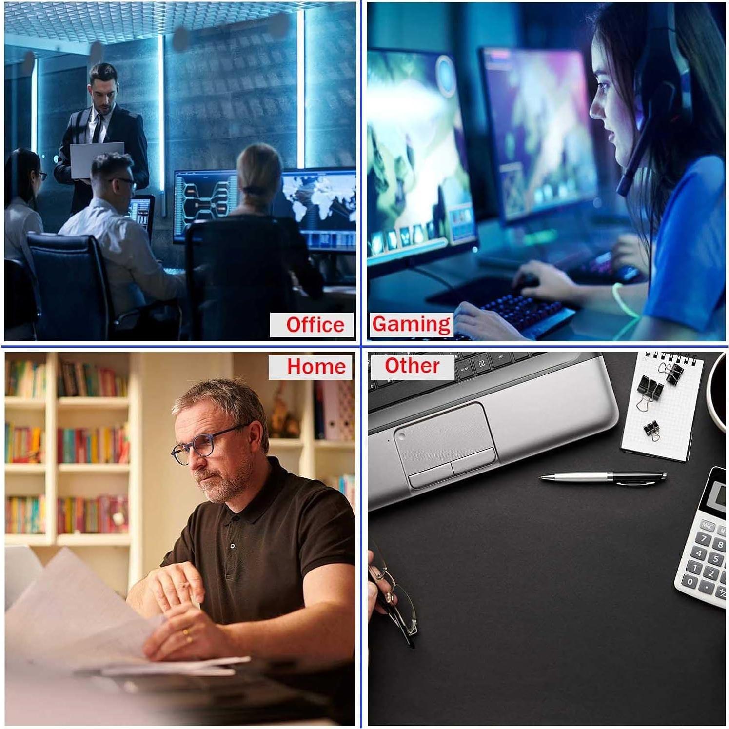 Alfombrilla de Ratón XL HUOCAIREN Flores Estéticas 800x300mm