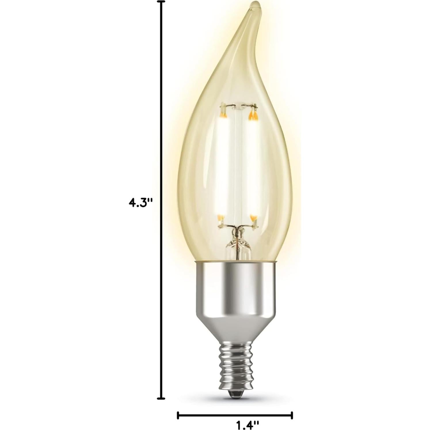 Bombilla LED Inteligente Dimmable Feit Electric 40W Candelabro