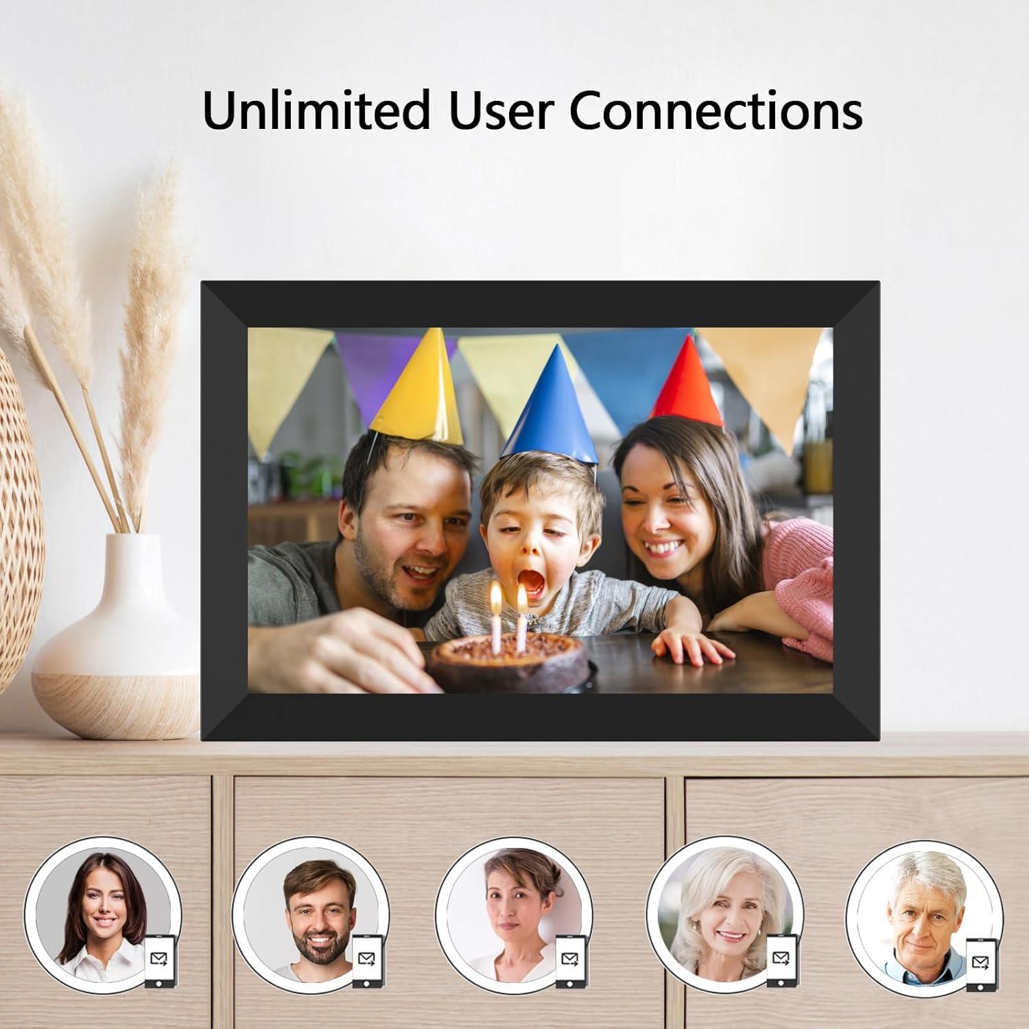 Marco de Fotos Digital YENOCK 10.1" WiFi 32GB Pantalla Táctil