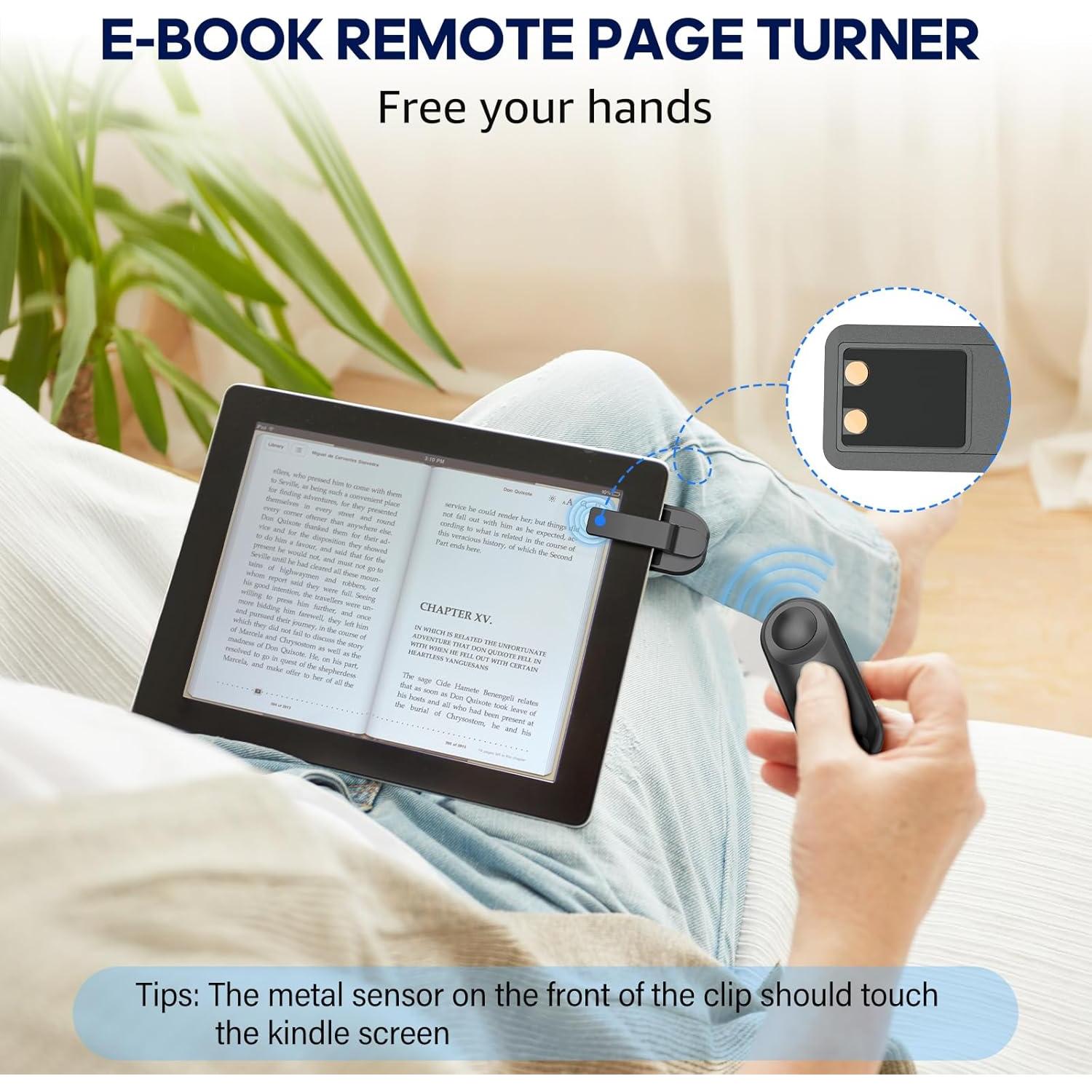 Control Remoto RF para Pasar Páginas Kindle Oresoc Negro