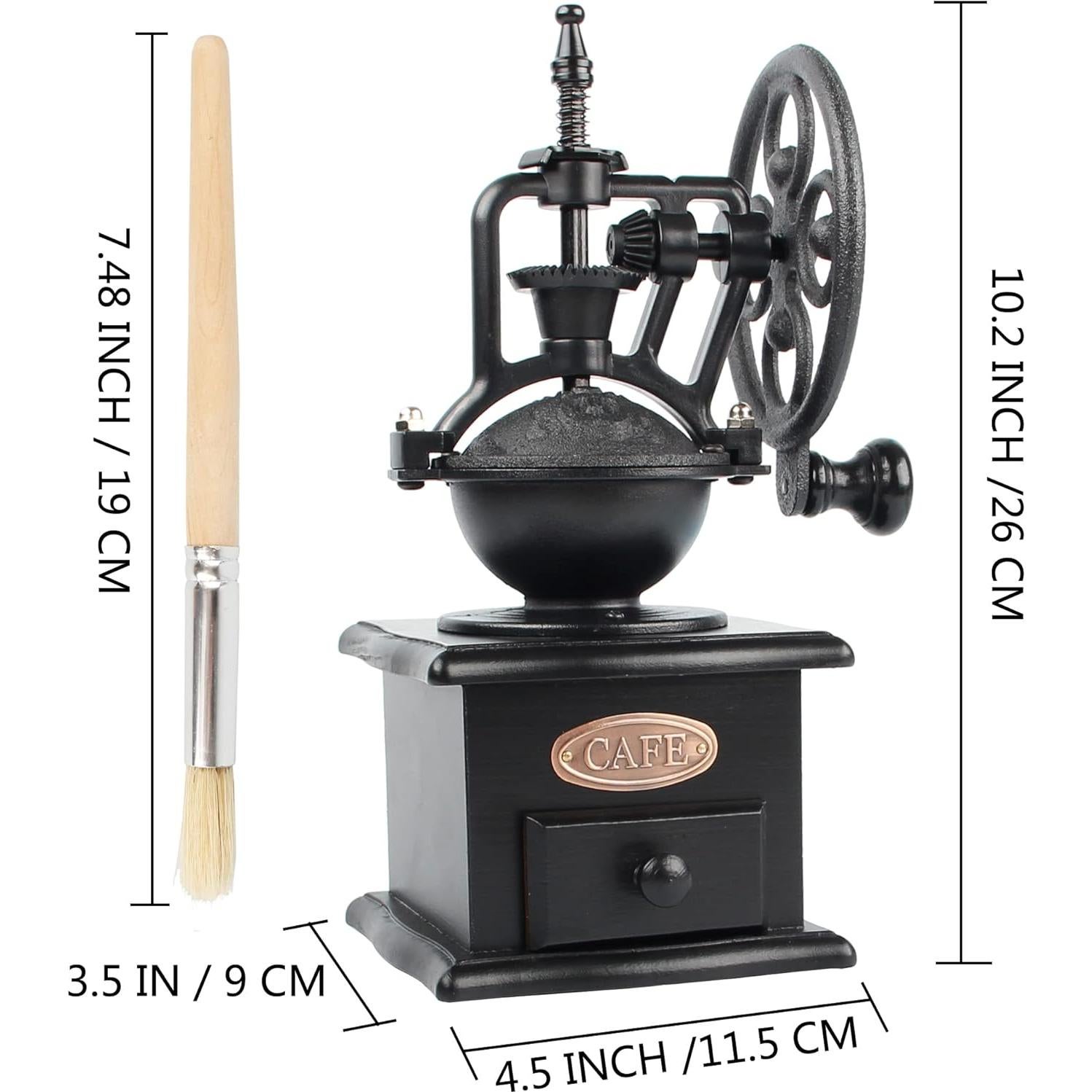 Molino de Café Manual LITAITAI de Madera y Hierro Fundido
