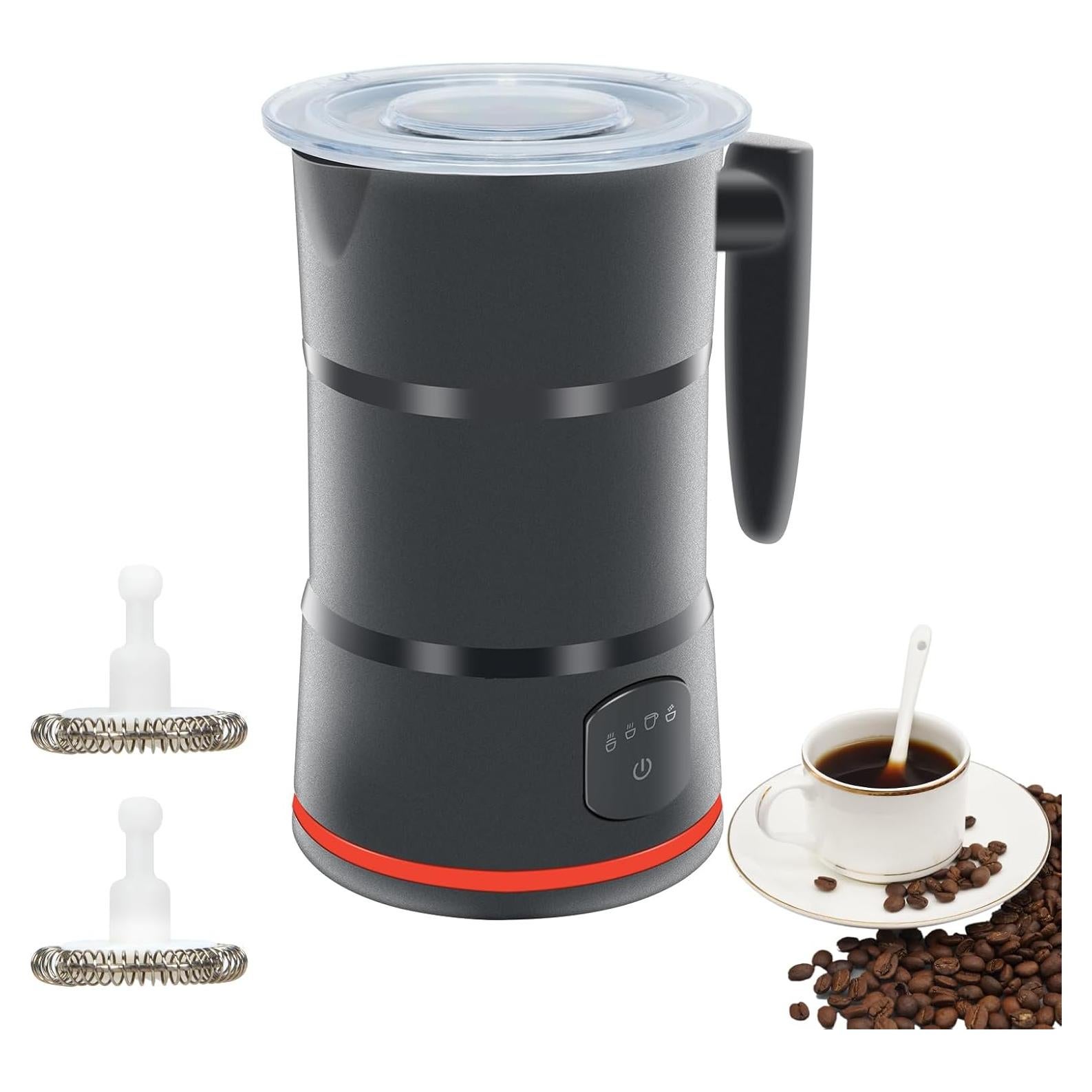 Espumador de Leche Eléctrico Fnerthral 4 en 1 430ml Negro