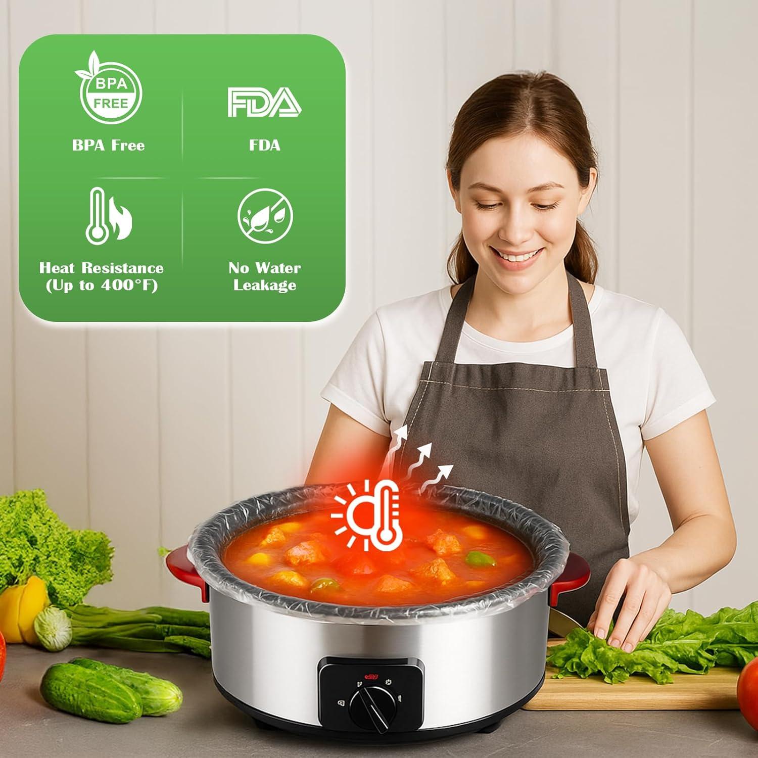 Forros Desechables para Olla de Cocción Lenta Noafocks 20 Pzas