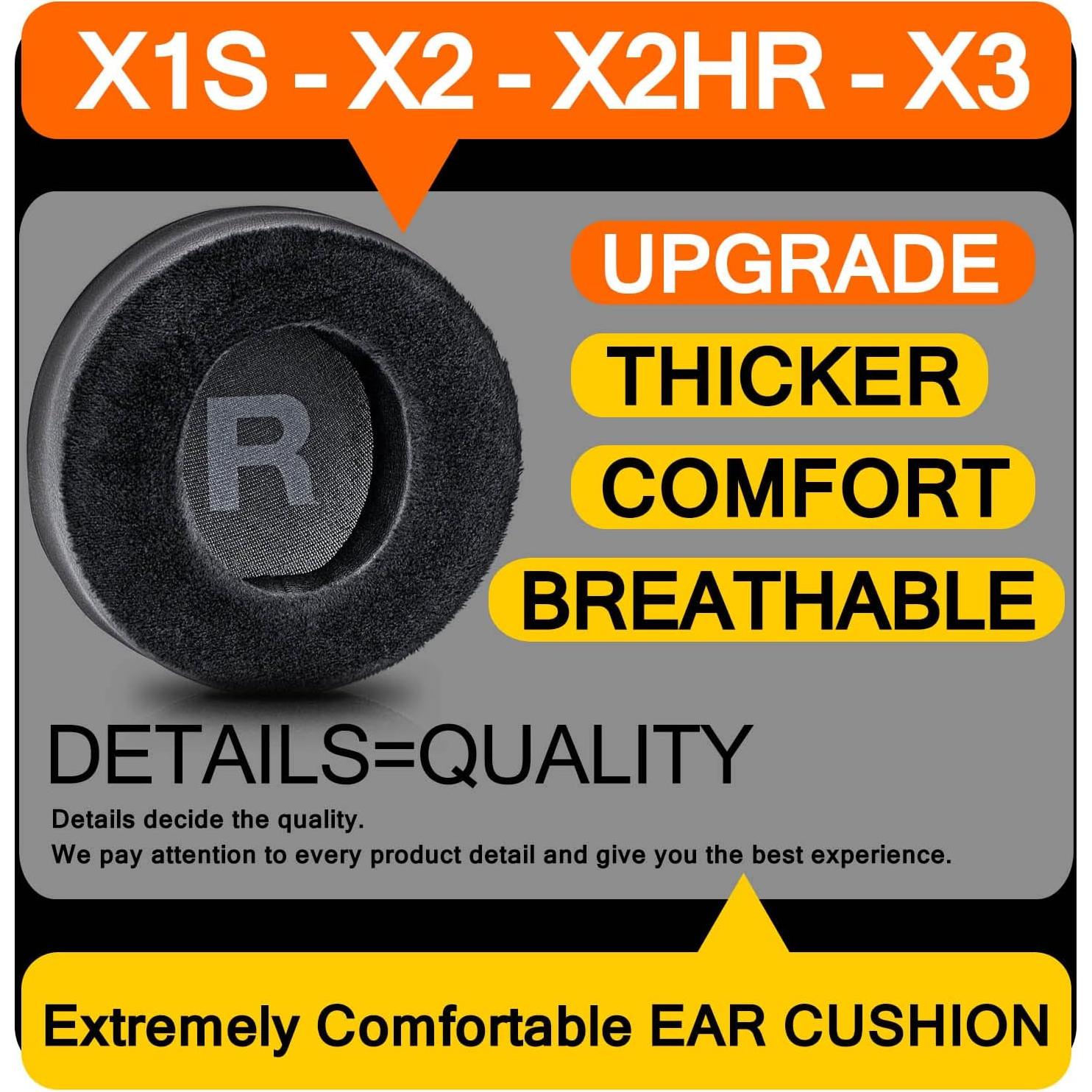 Almohadillas de Reemplazo Fidelio X1S X2 X2HR X3 Velour