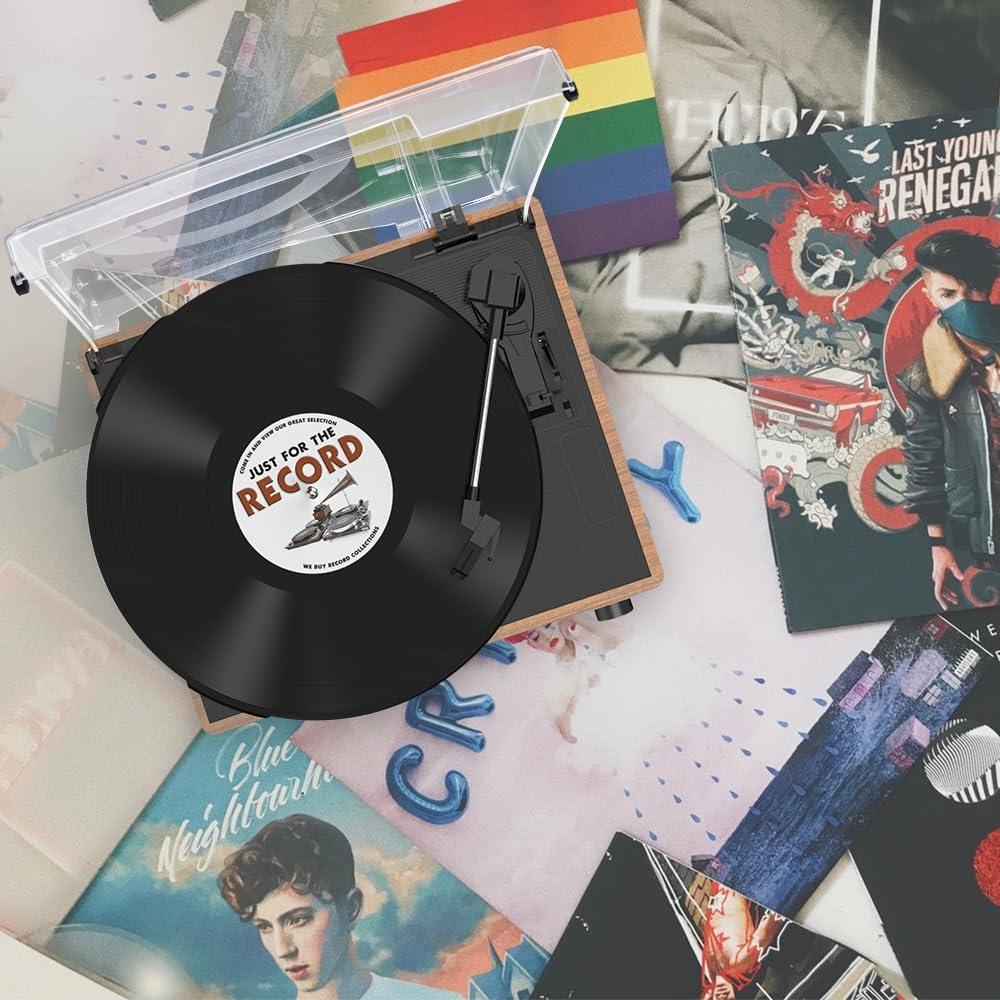 Tocadiscos Vintage con Altavoces Seasonlife R608 3 Velocidades