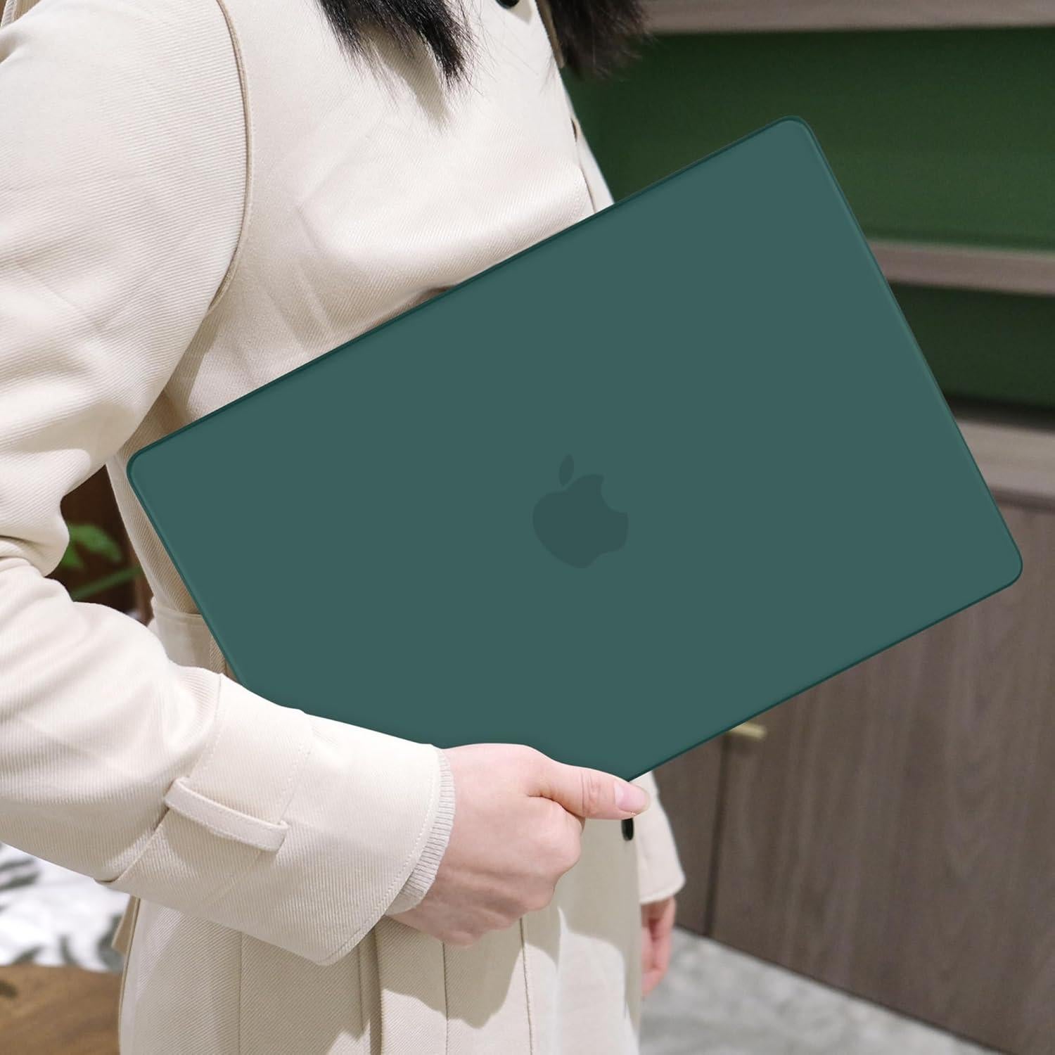 Carcasa Dura MEEgoodo para MacBook Pro 14" Verde Mate