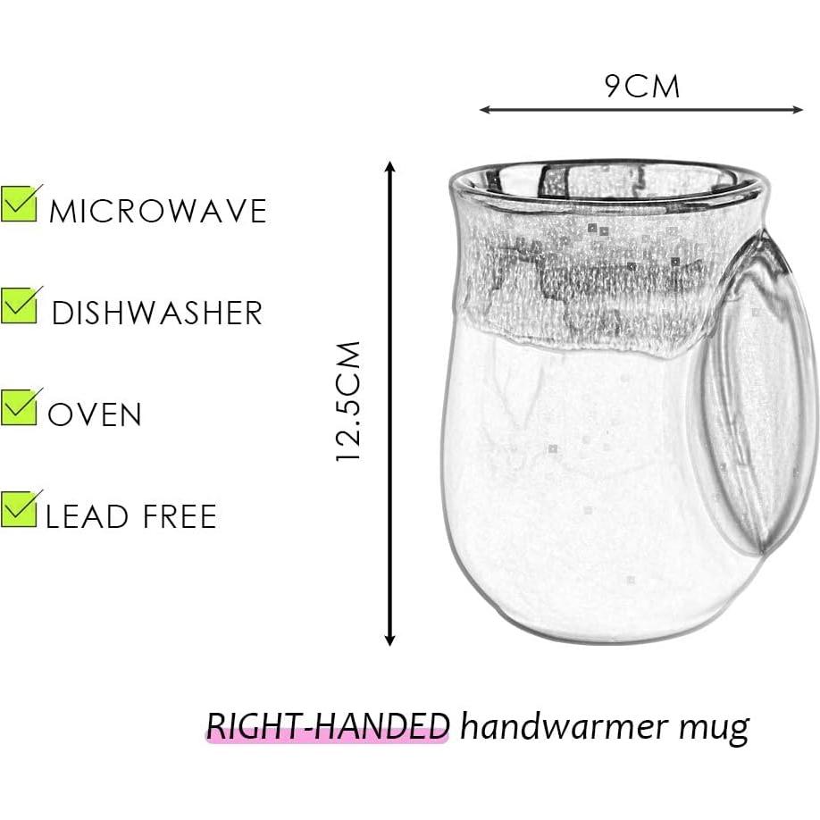 Taza de cerámica Selamica 532ml azul, diseño ergonómico