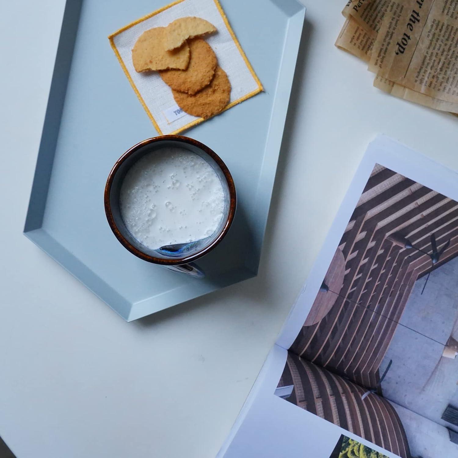 Taza de cerámica Selamica 532ml azul, diseño ergonómico