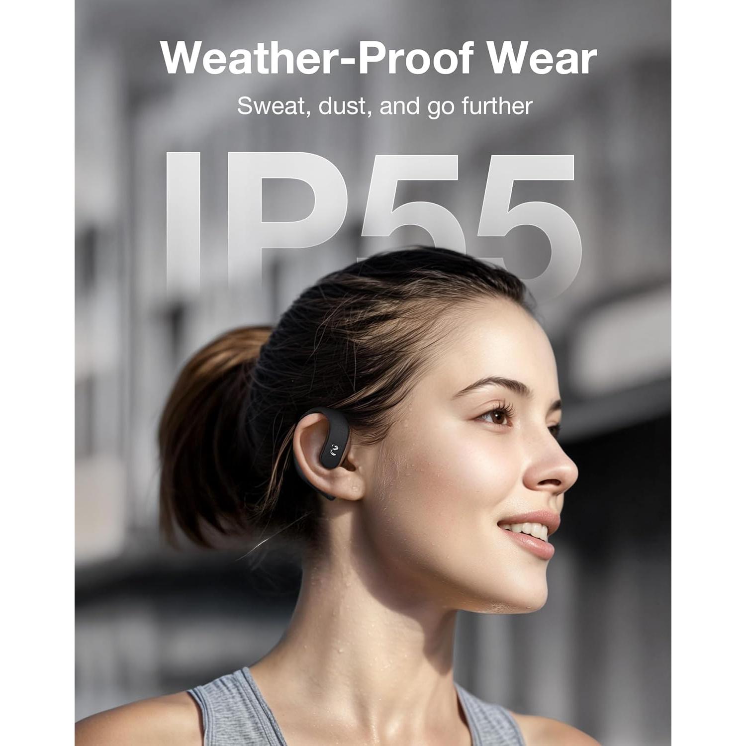 Grabadora AI viaim OpenNote - Auriculares Bluetooth, 53h batería